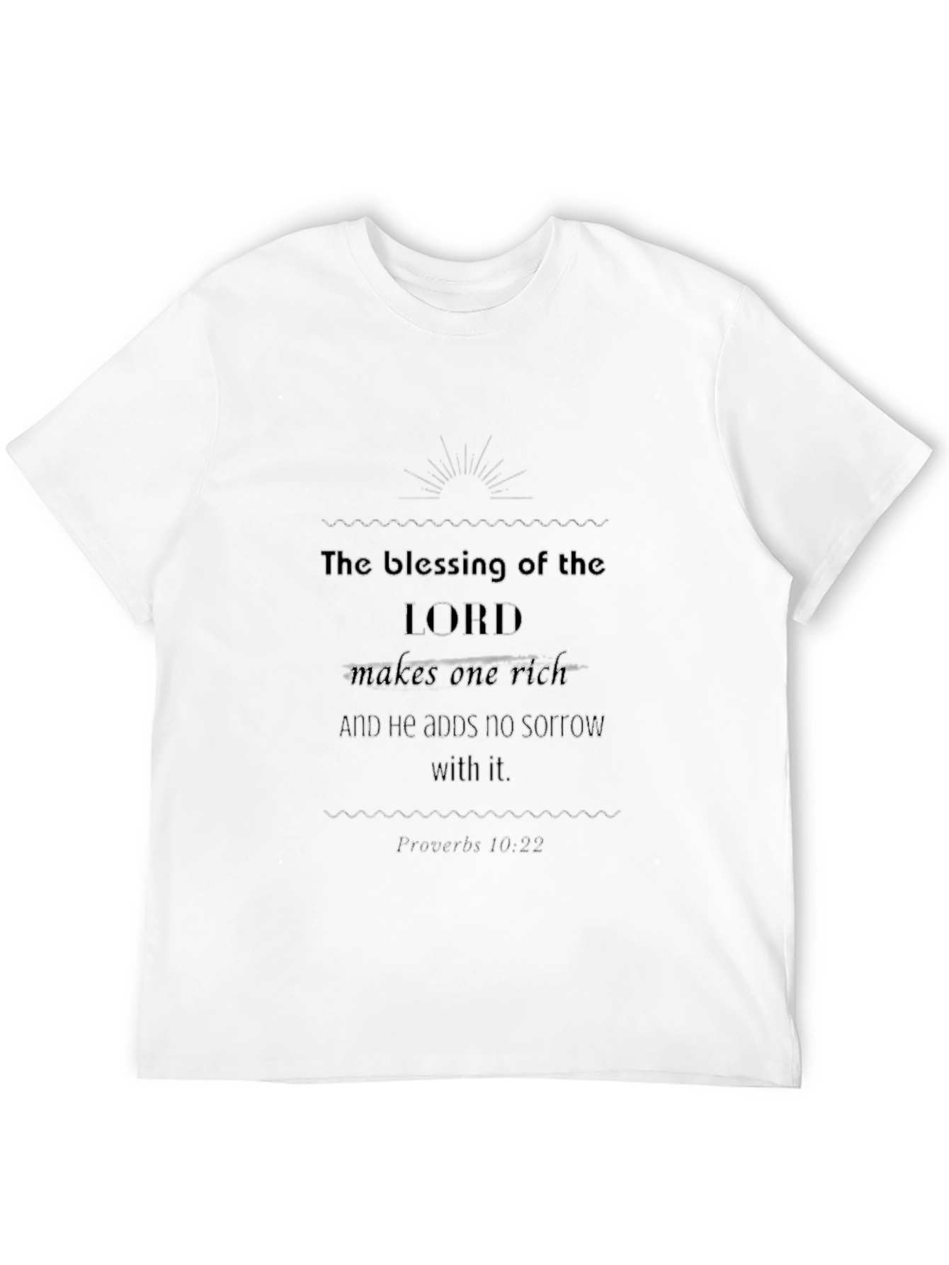 Blessing of the Lord Black Tee