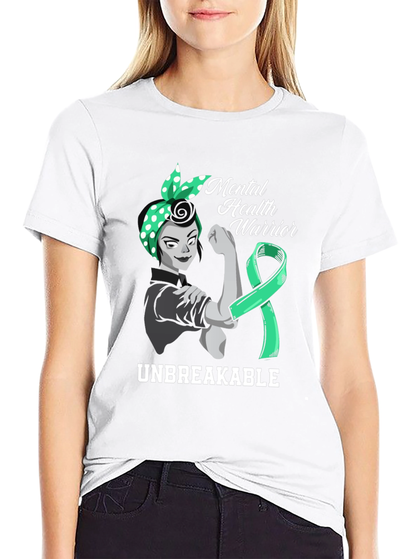 Mental Health Warrior T-Shirt - Unbreakable Support