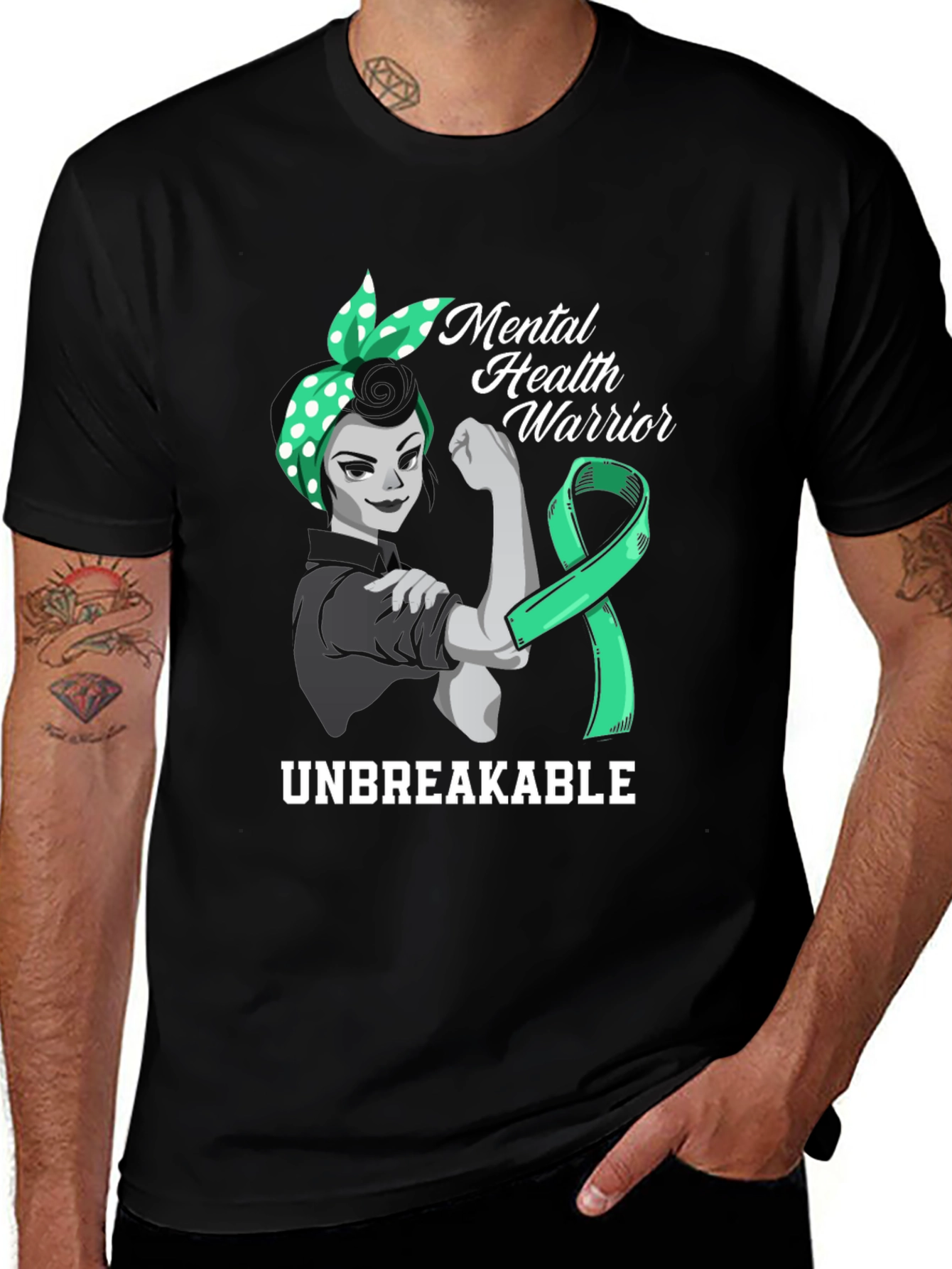 Mental Health Warrior T-Shirt - Unbreakable Support
