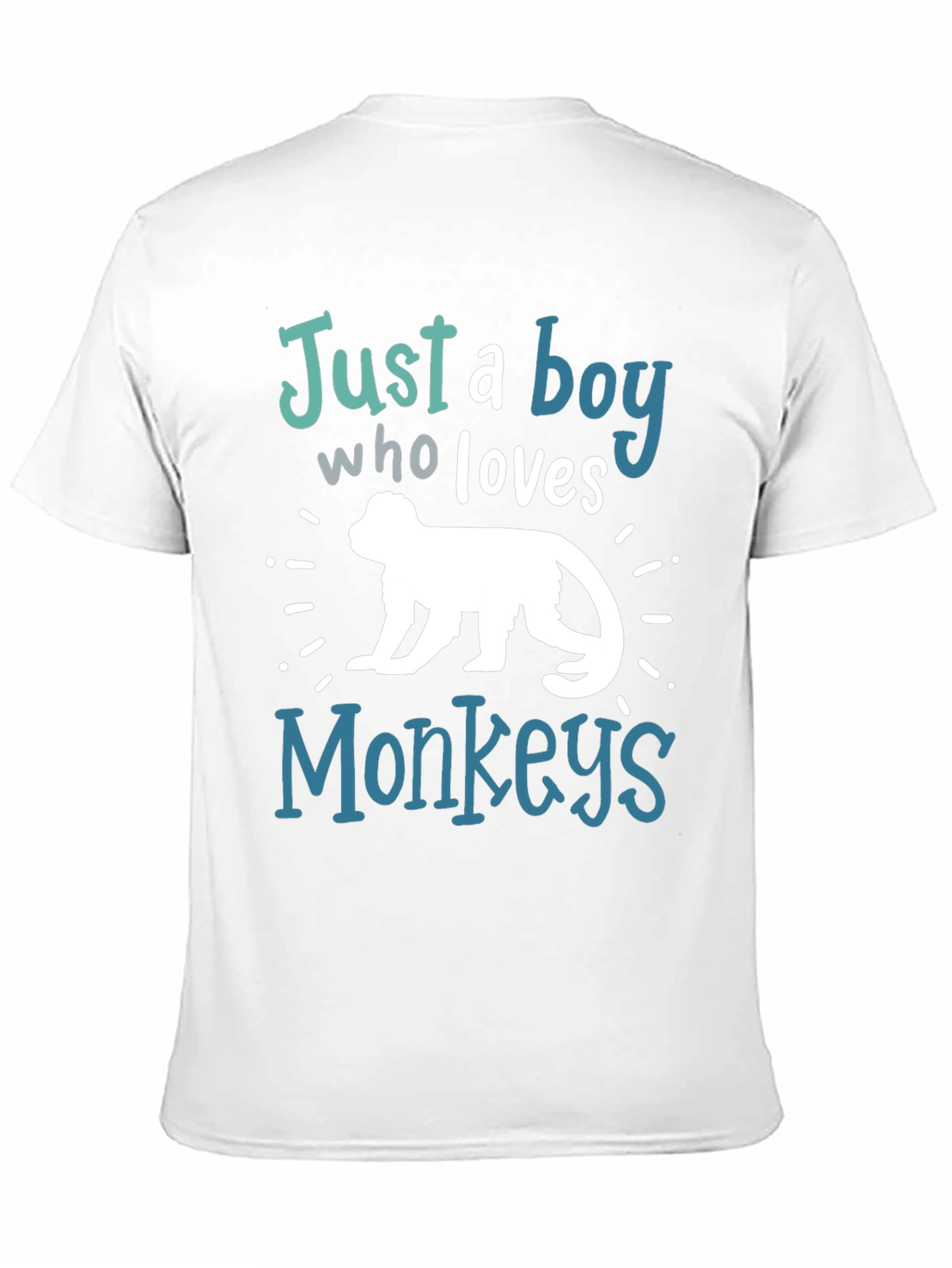 Boys Monkey Lover T-Shirt - Cool Graphic Tee