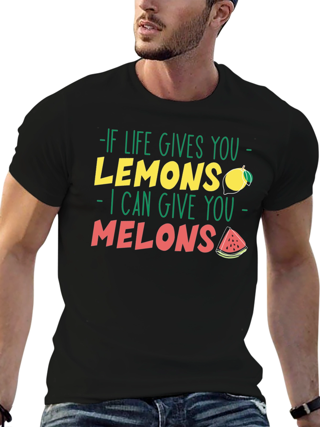 Life Gives You Lemons Melons Graphic T-Shirt