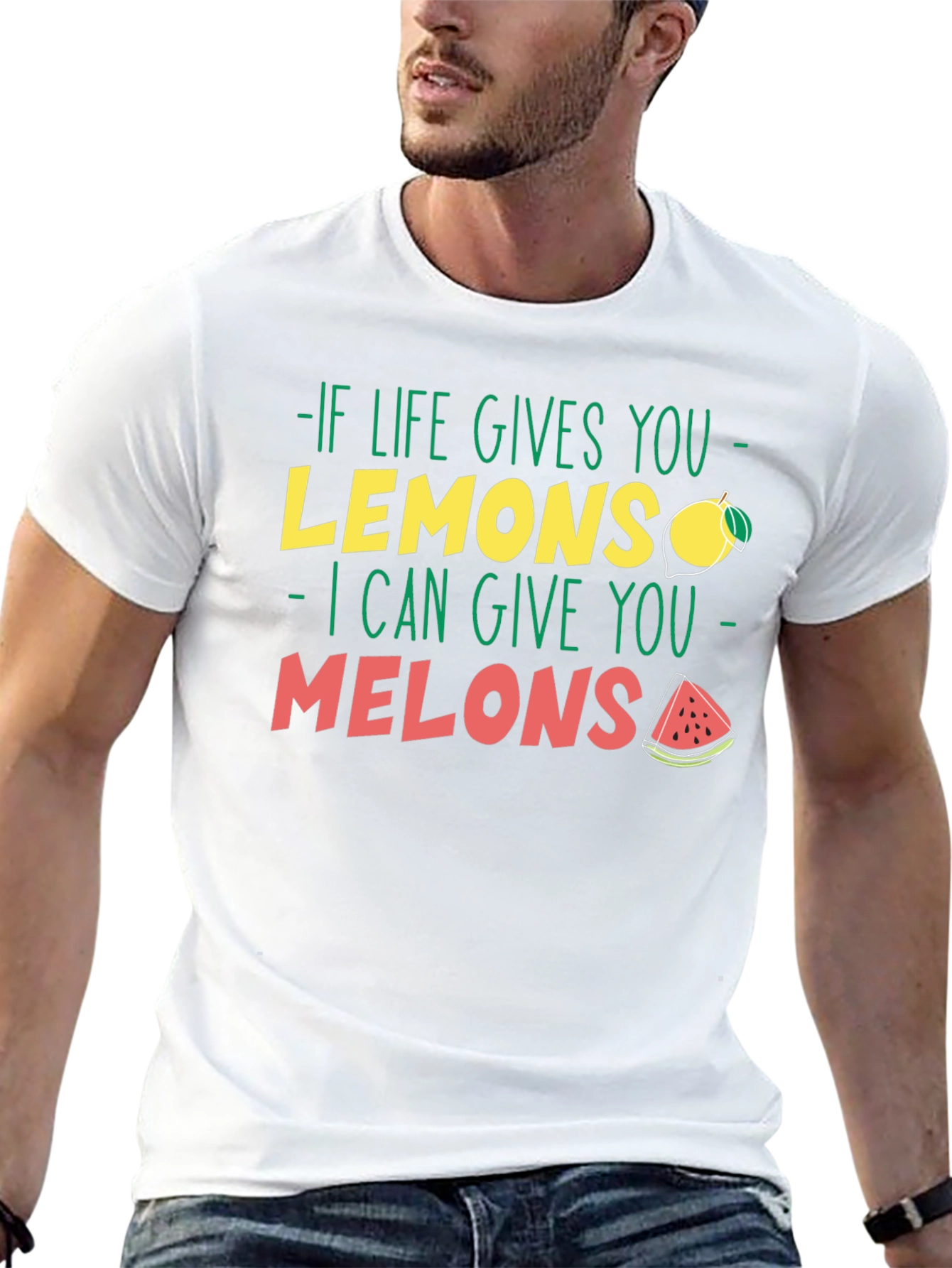 Life Gives You Lemons Melons Graphic T-Shirt