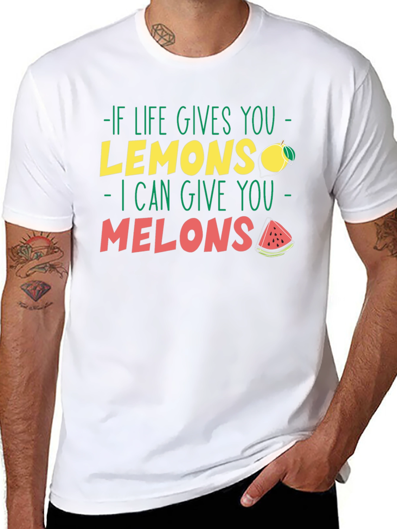 Life Gives You Lemons Melons Graphic T-Shirt