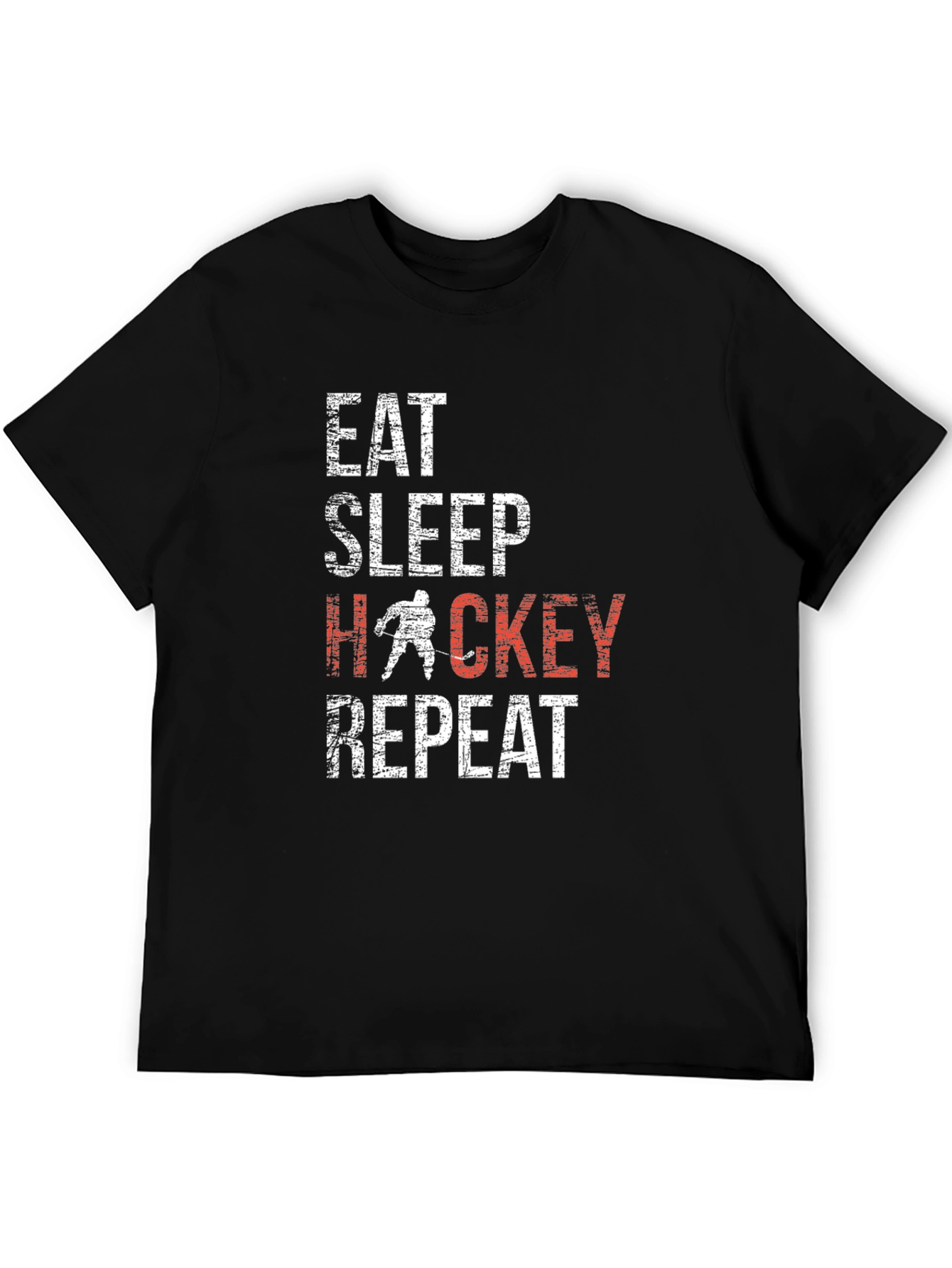 Eat Sleep Hockey Repeat Graphic Tee