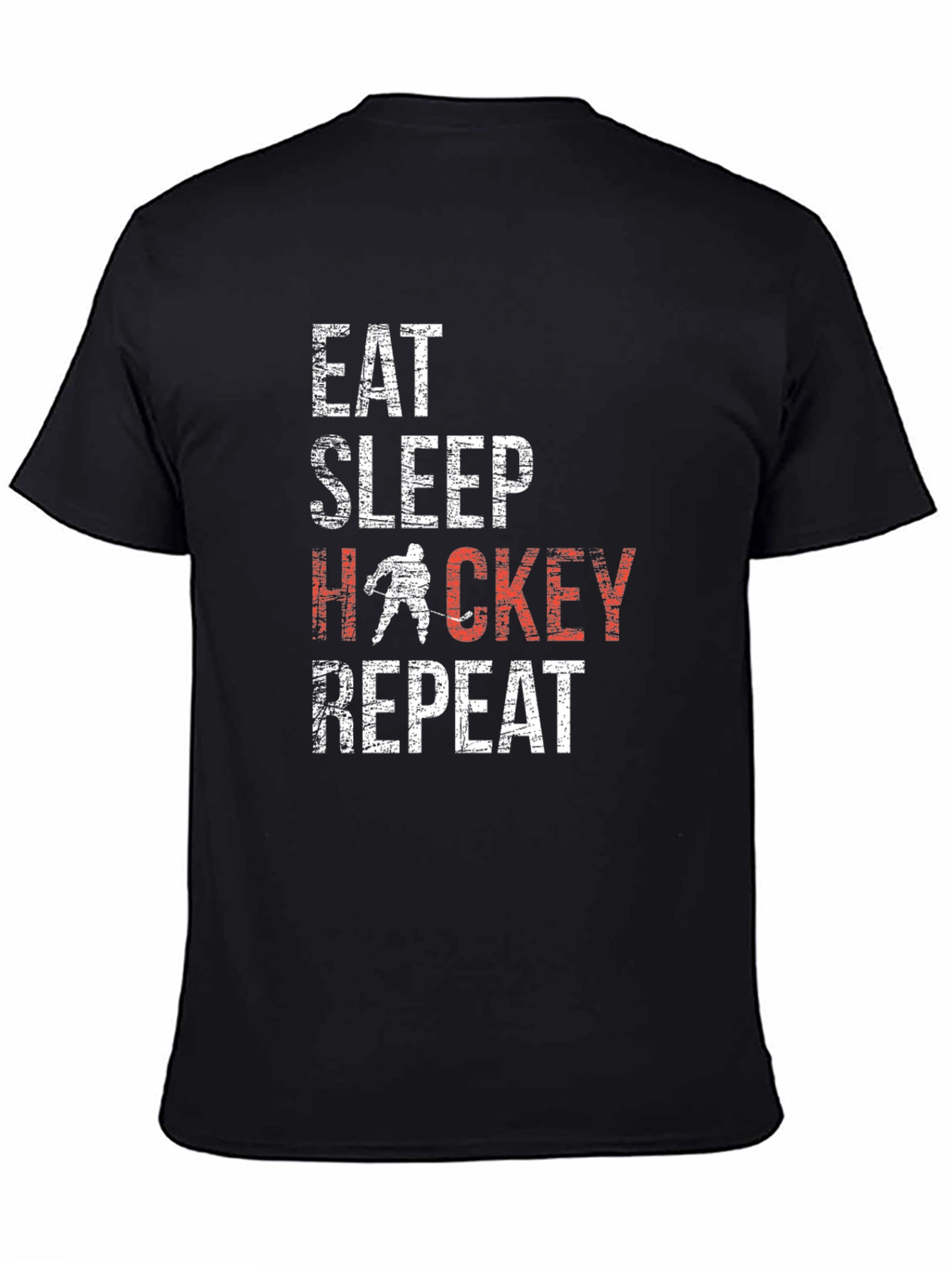 Eat Sleep Hockey Repeat Graphic Tee