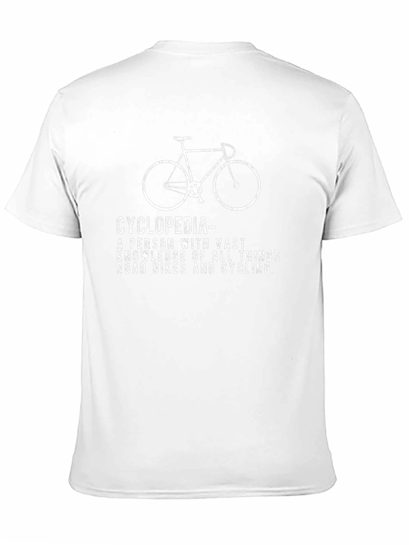 Cyclopedia Road Bike T-Shirt - Cycling Enthusiast Gift