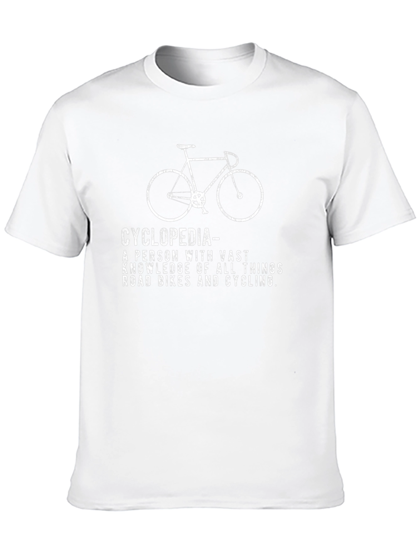 Cyclopedia Road Bike T-Shirt - Cycling Enthusiast Gift