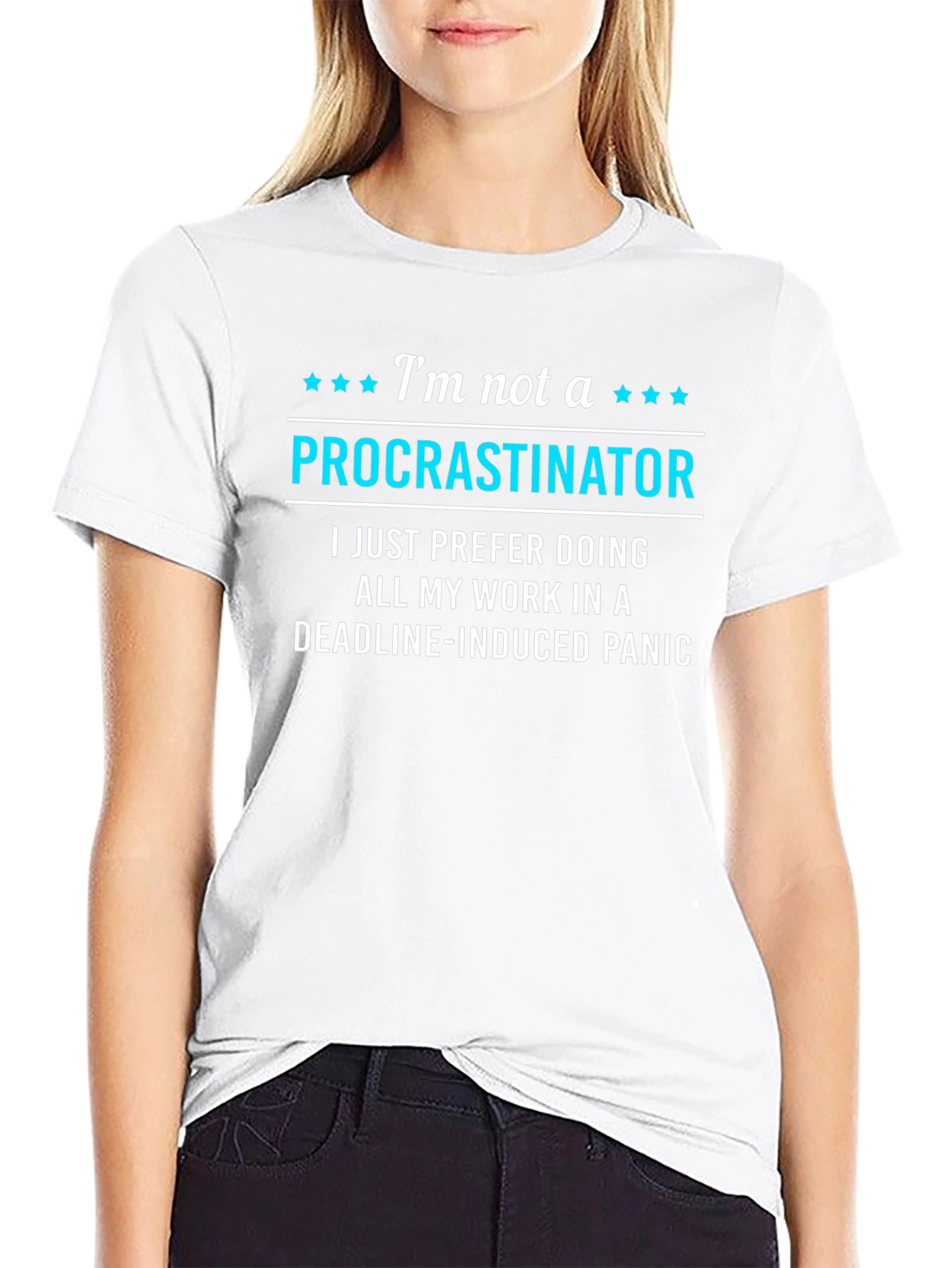 Funny Procrastinator T-Shirt - Deadline Panic