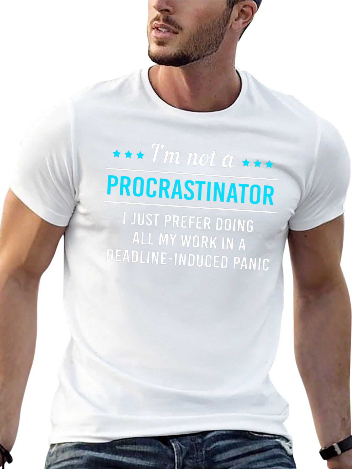 Funny Procrastinator T-Shirt - Deadline Panic
