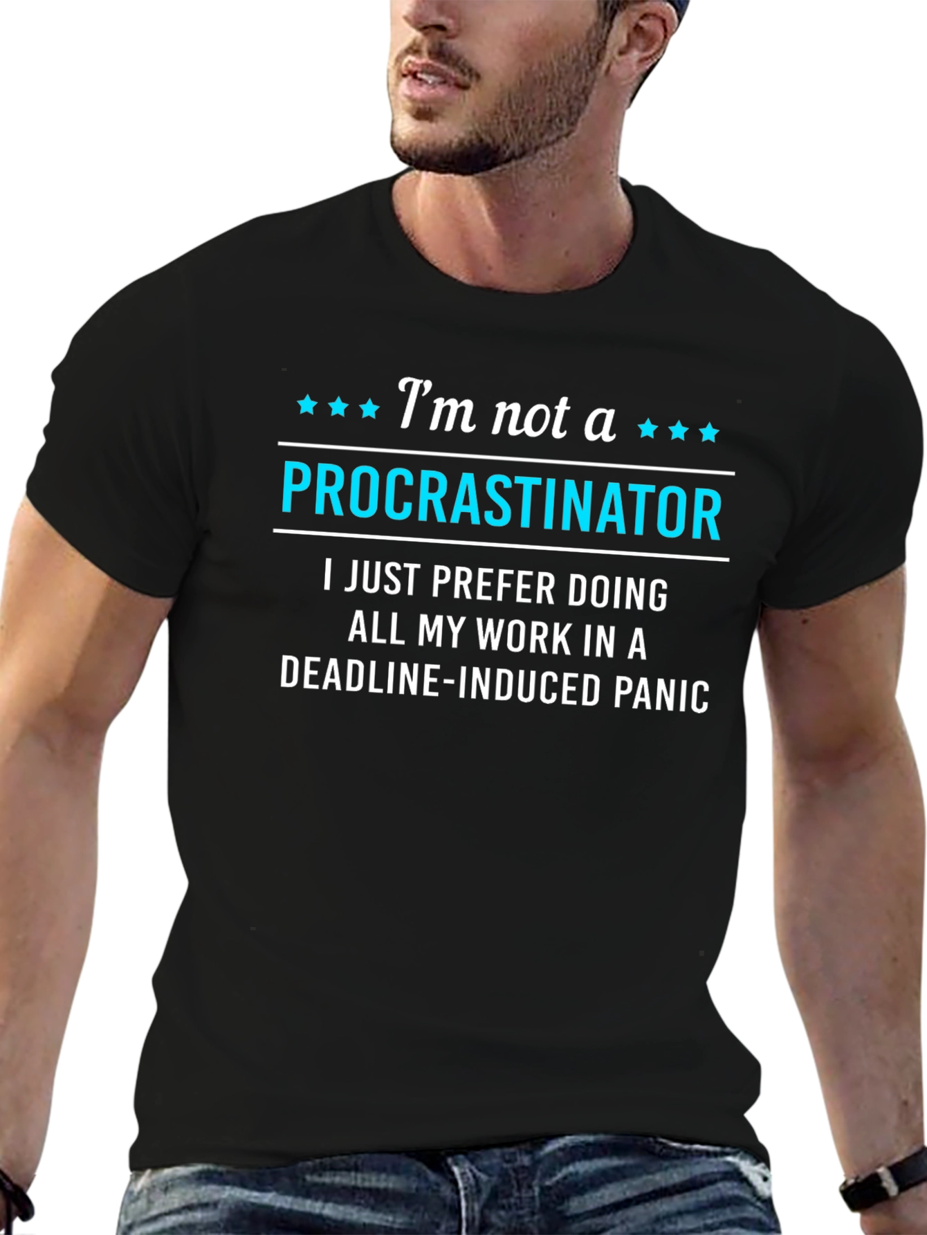 Funny Procrastinator T-Shirt - Deadline Panic