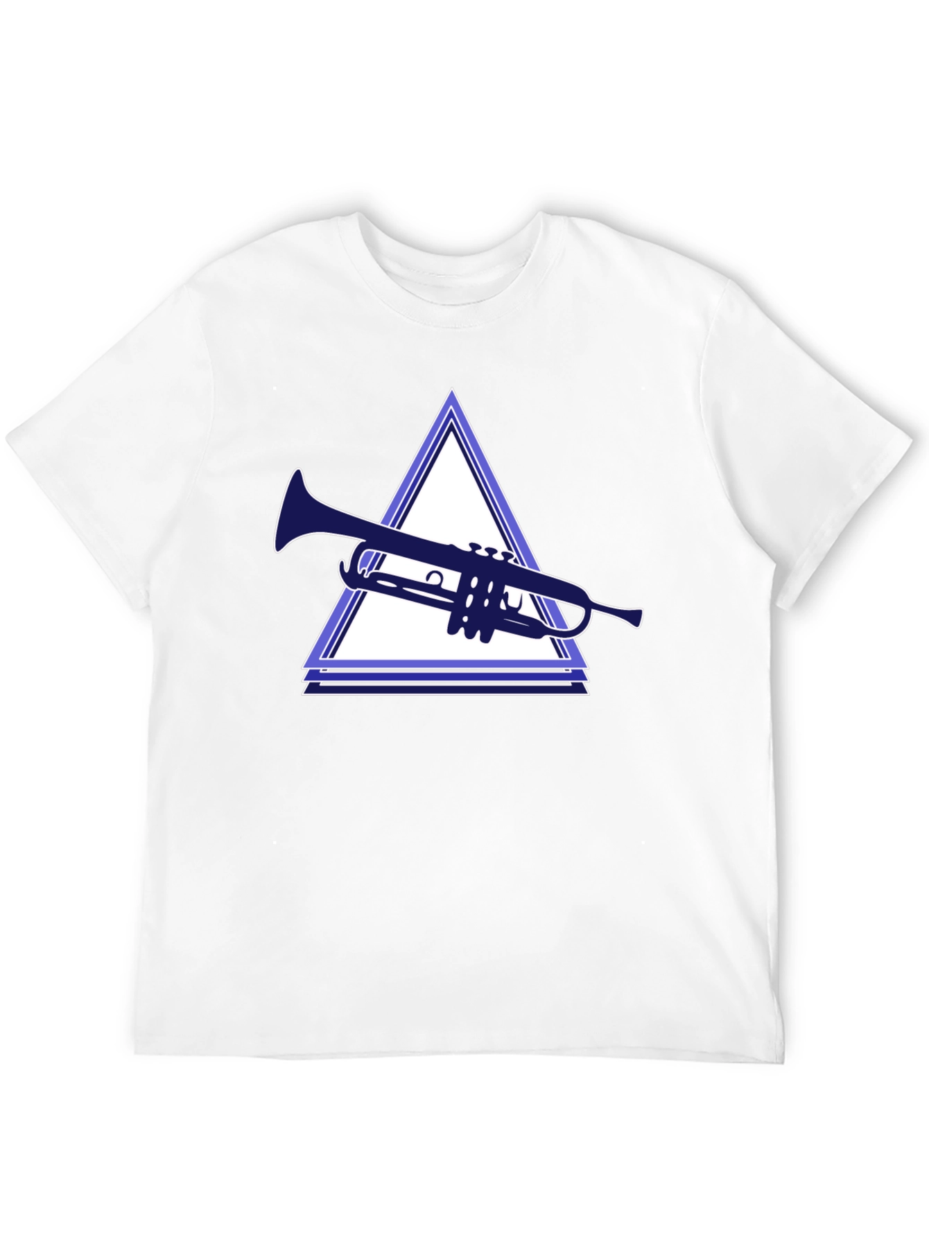 Trumpet Triangle Graphic Tee - Unique Music Lover Shirt