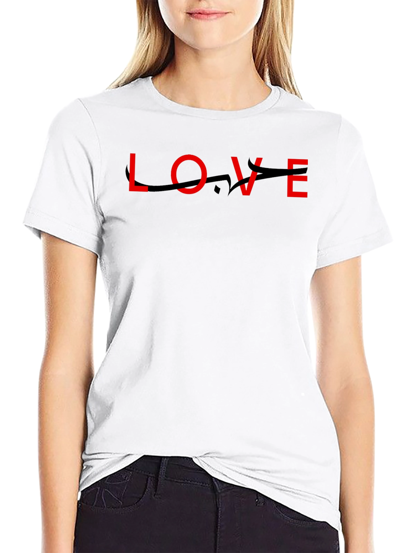 Love Arabic Script T-Shirt - Unisex Black Tee