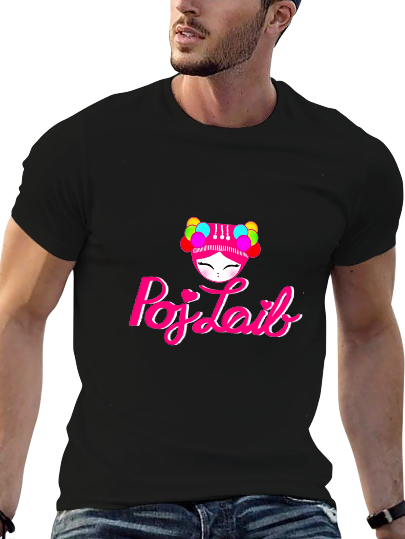 Poj-Laib Graphic Tee - Black T-Shirt