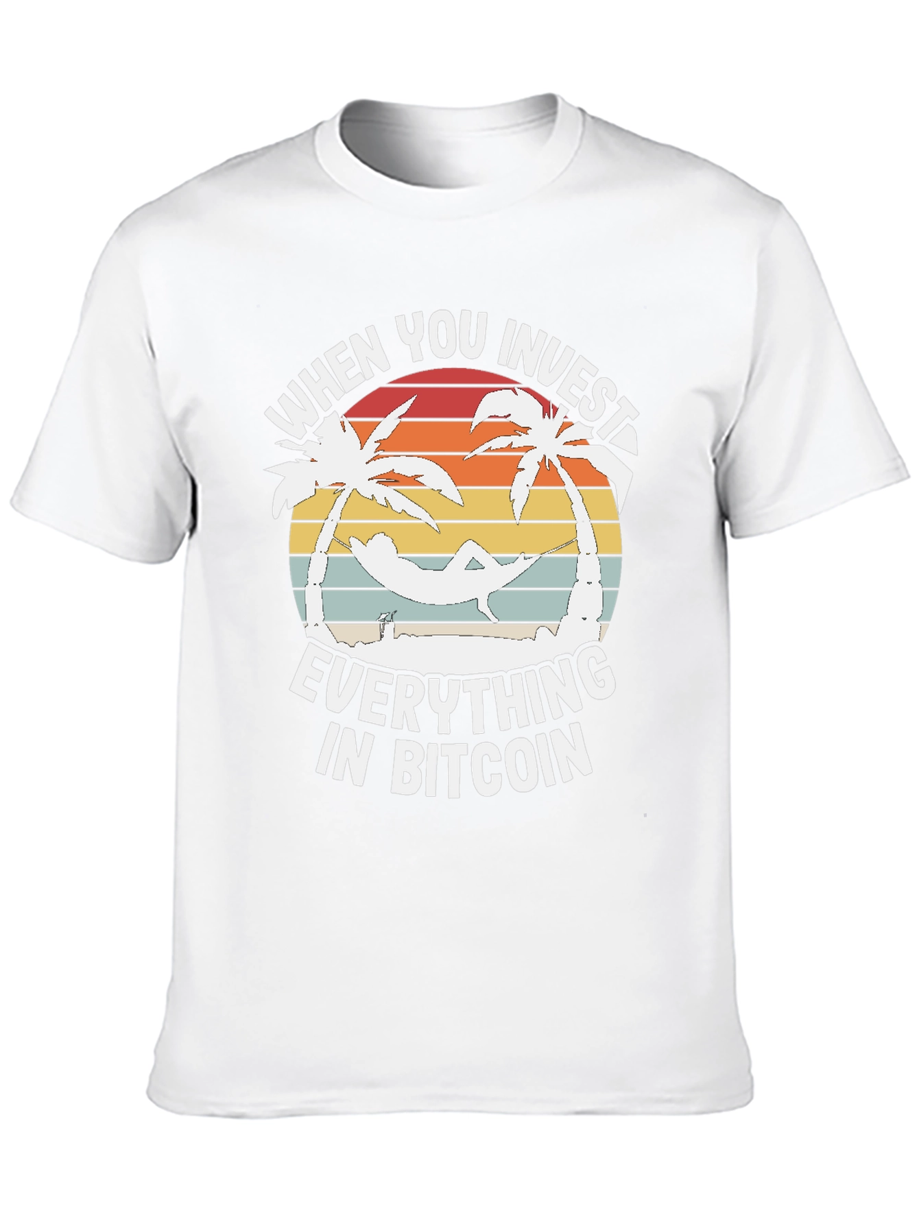 Bitcoin Investor T-Shirt: Relax on the Beach