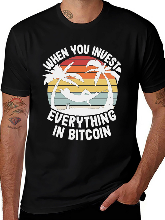 Bitcoin Investor T-Shirt: Relax on the Beach