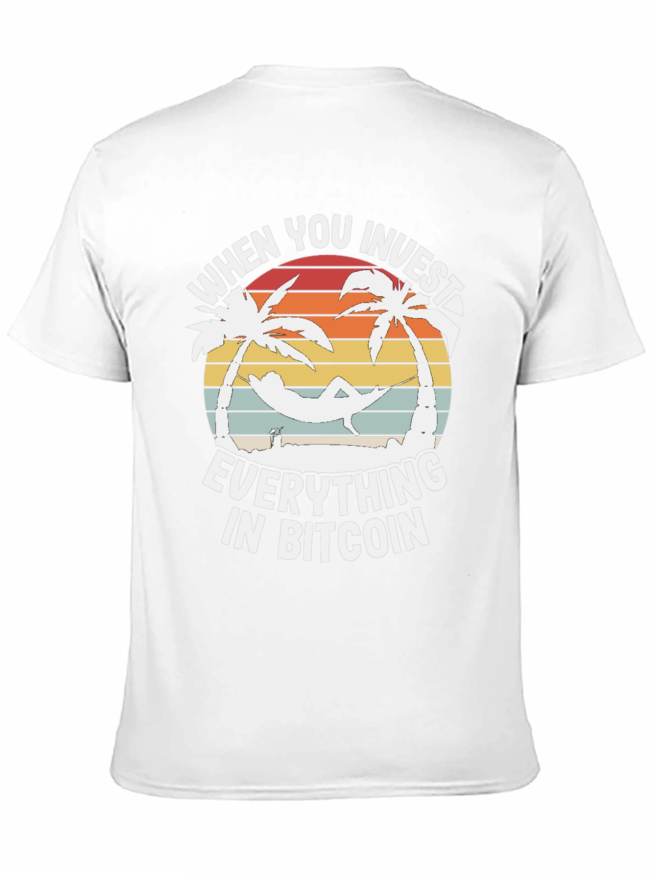 Bitcoin Investor T-Shirt: Relax on the Beach