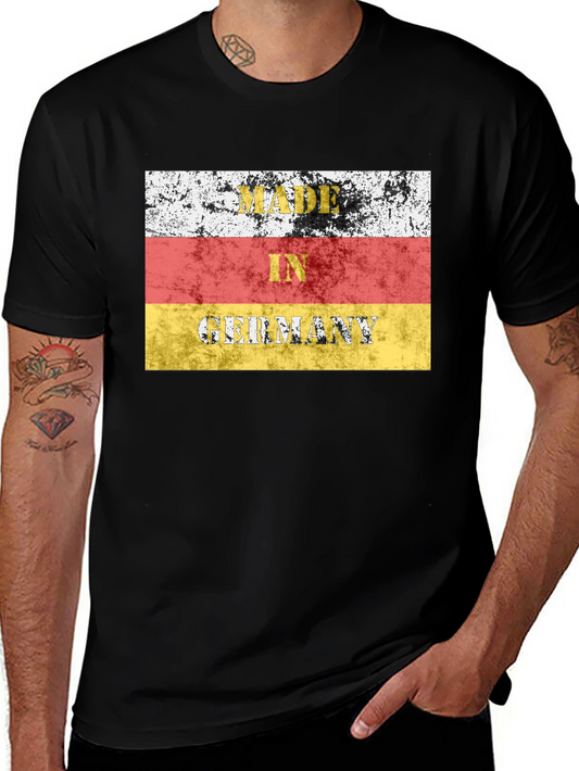 Made in Germany Flag T-Shirt Black