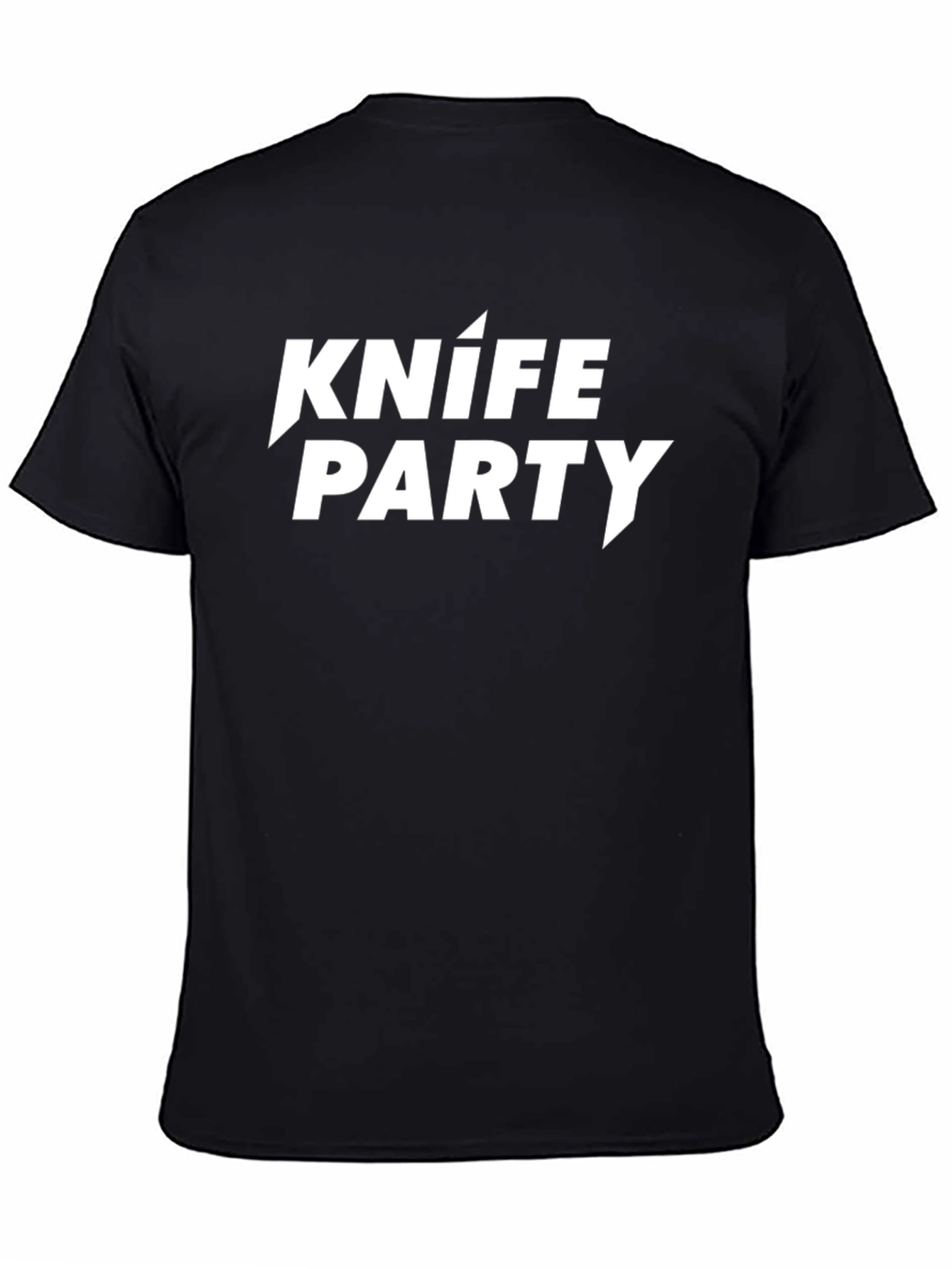 Knife Party Graphic Tee - Black Cotton T-Shirt