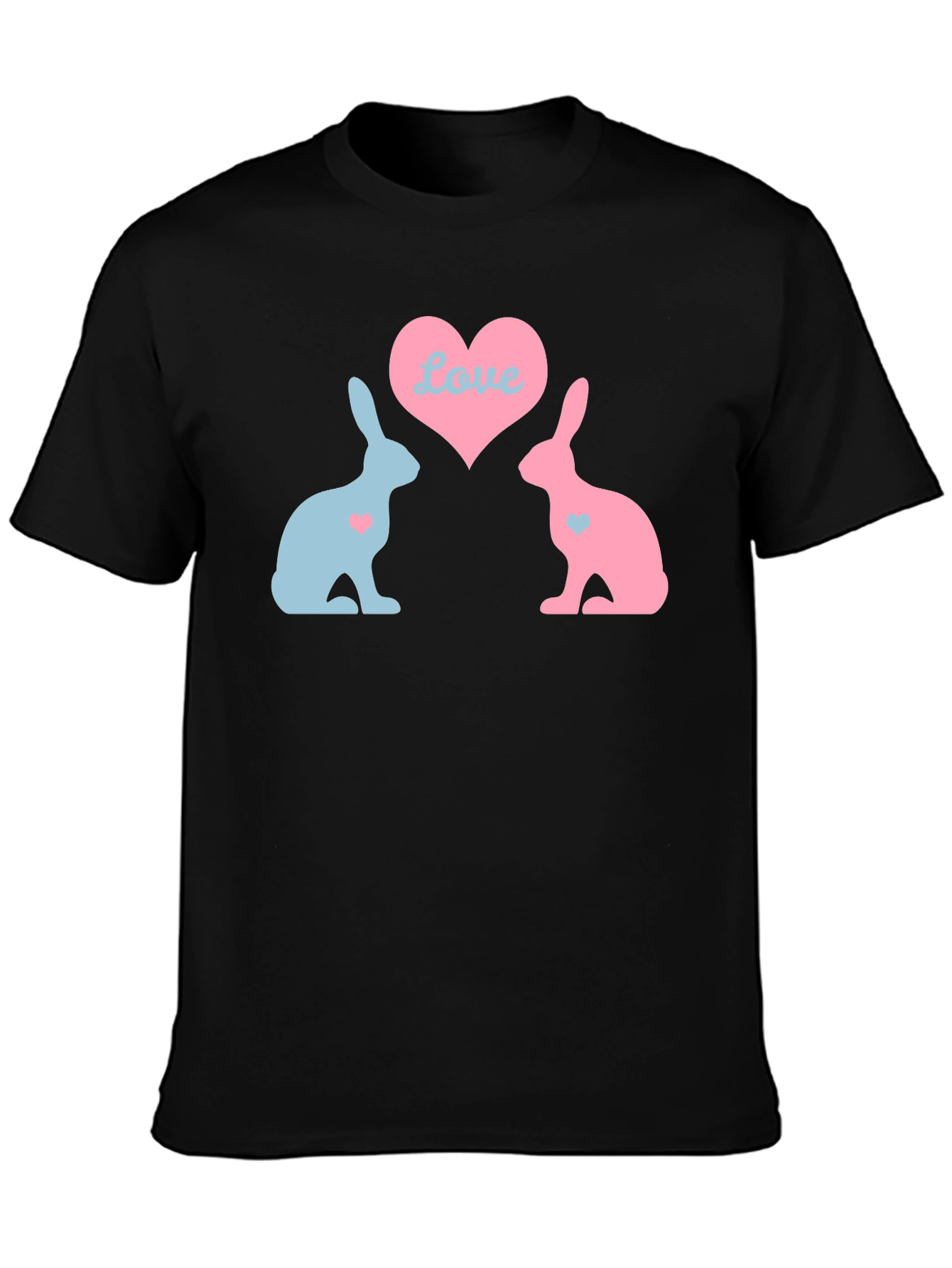 Love Bunnies Black T-Shirt