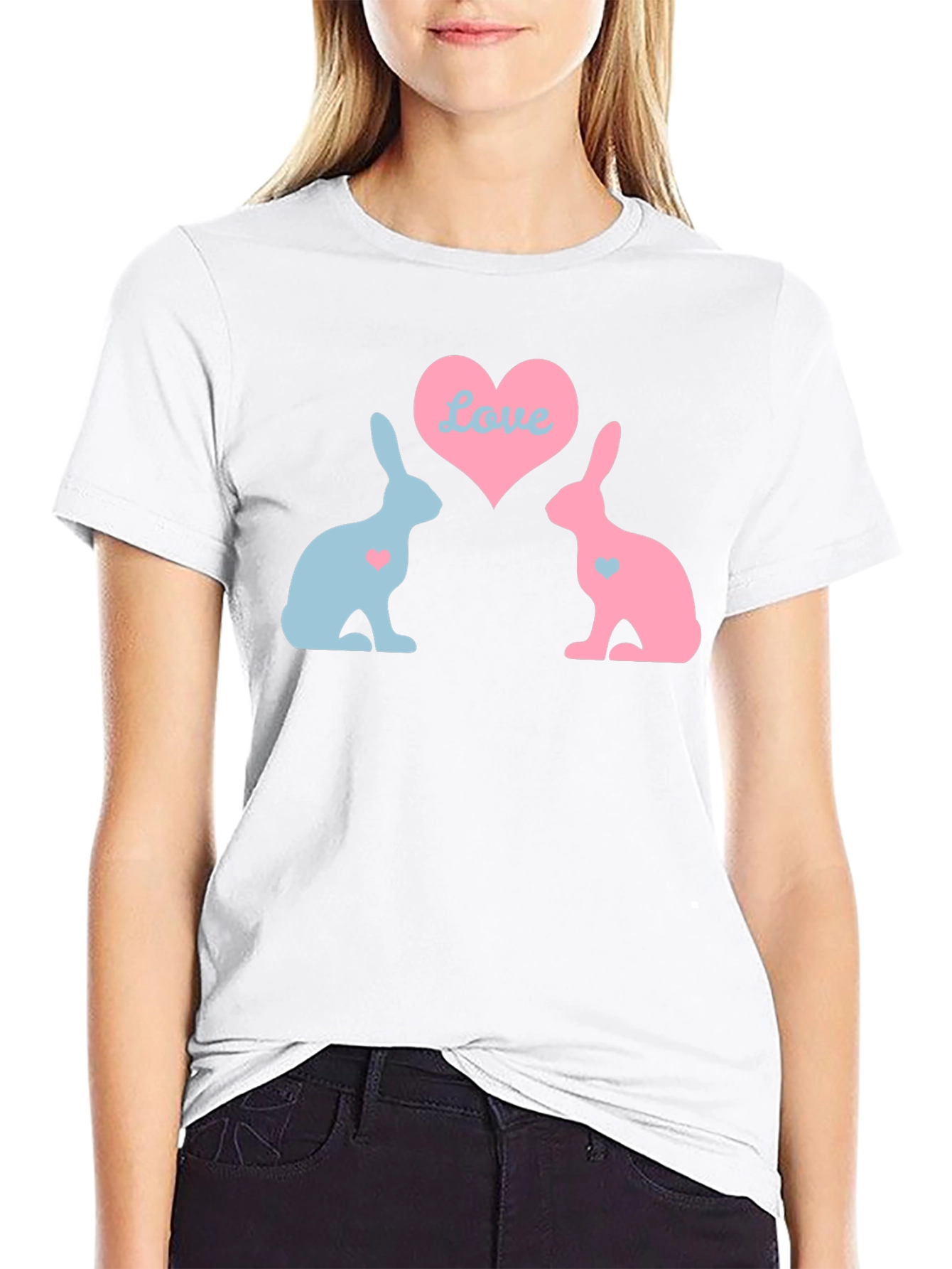 Love Bunnies Black T-Shirt