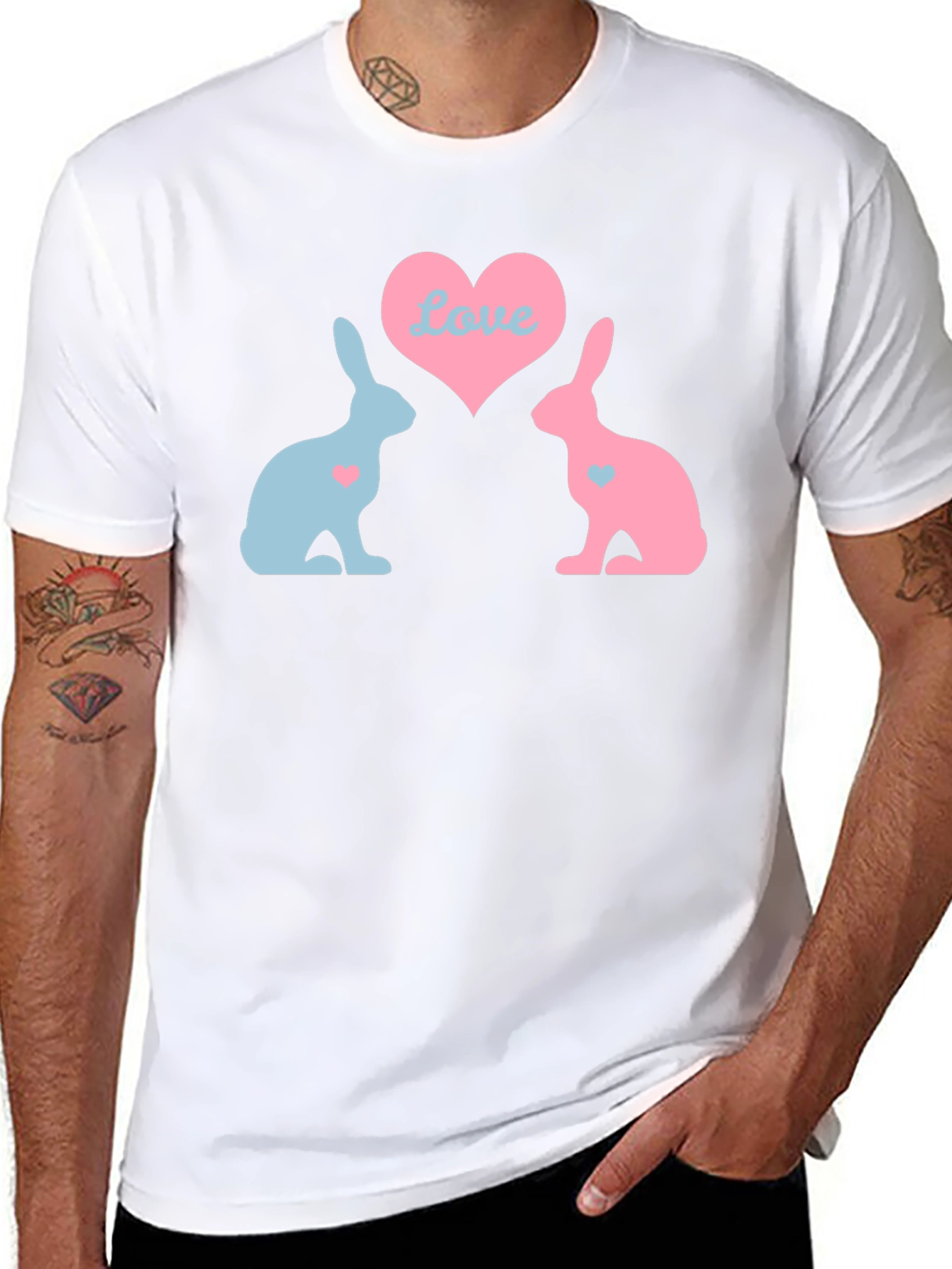 Love Bunnies Black T-Shirt