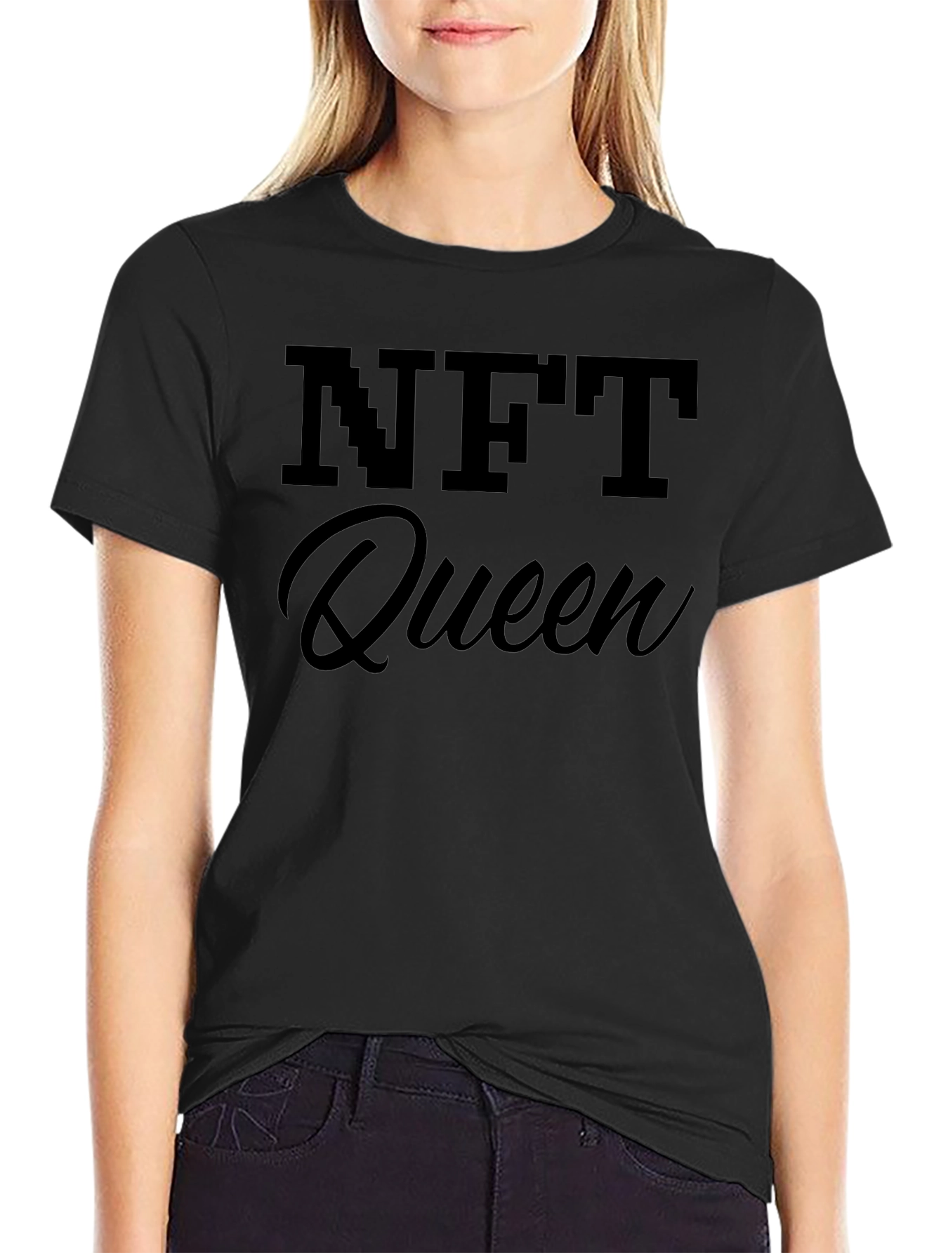 NFT Queen Black T-Shirt