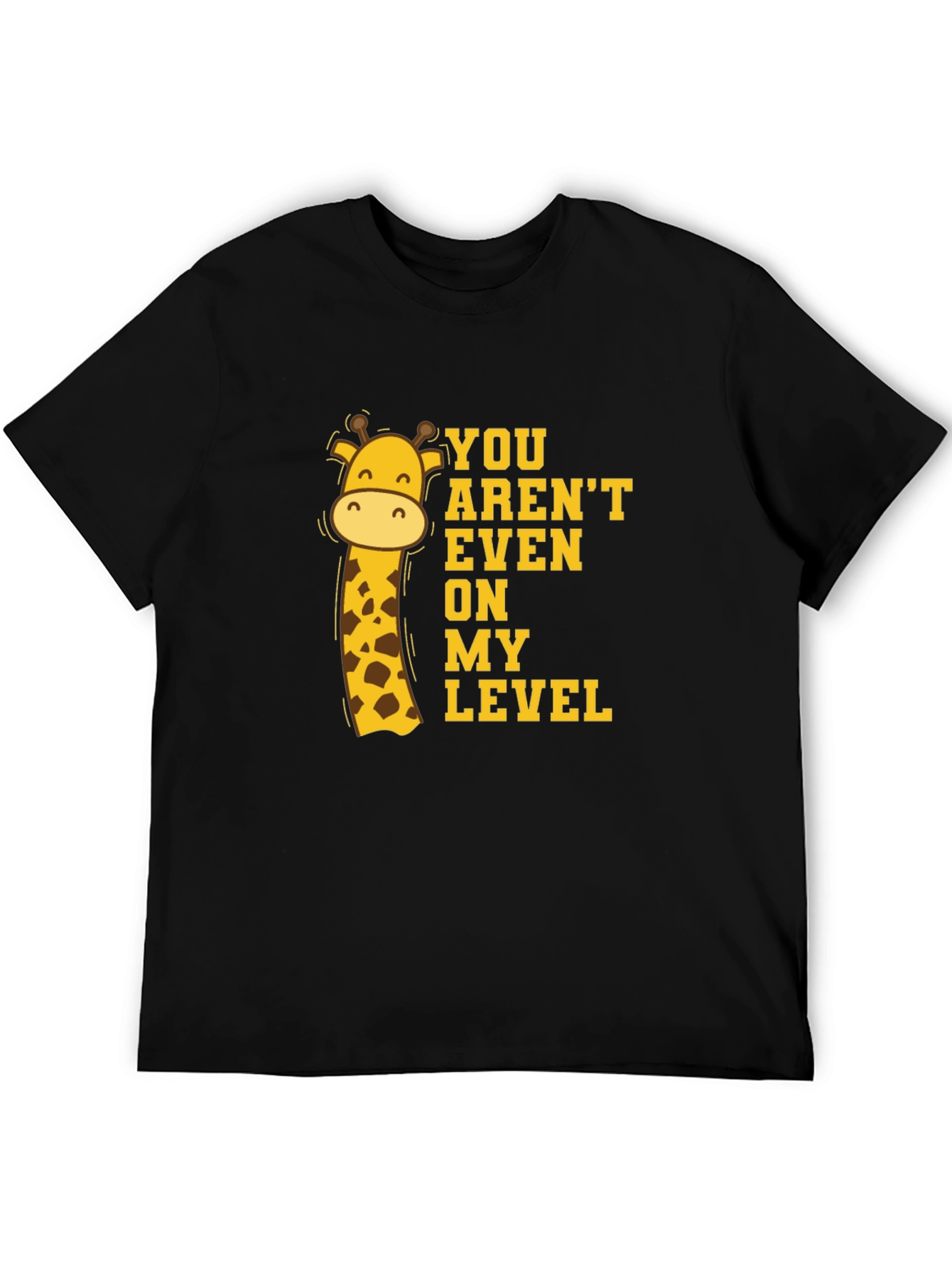 Giraffe Level T-Shirt - Funny Animal Graphic Tee