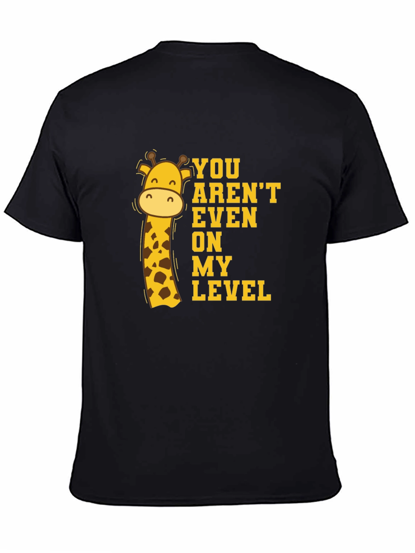 Giraffe Level T-Shirt - Funny Animal Graphic Tee