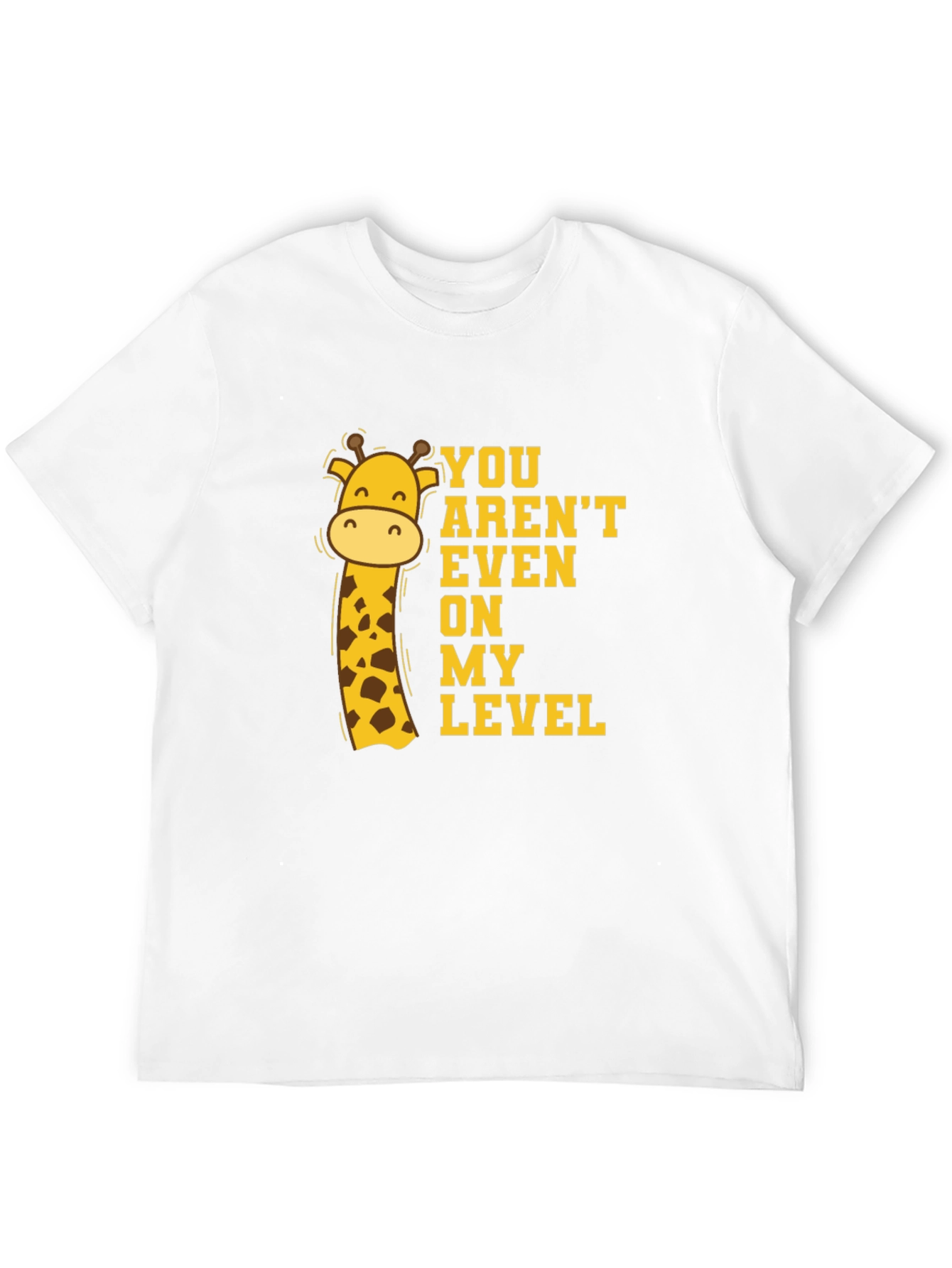 Giraffe Level T-Shirt - Funny Animal Graphic Tee