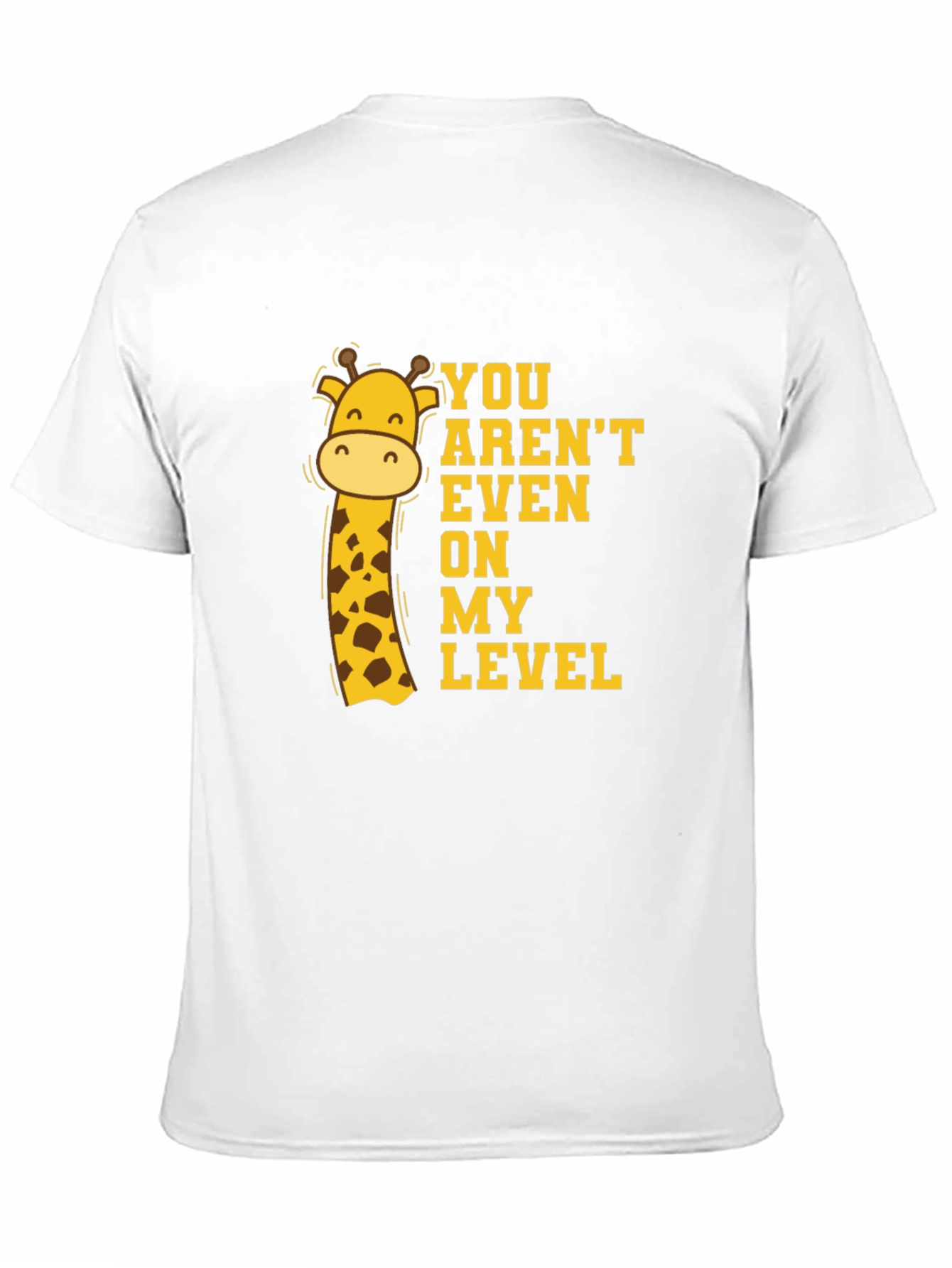 Giraffe Level T-Shirt - Funny Animal Graphic Tee