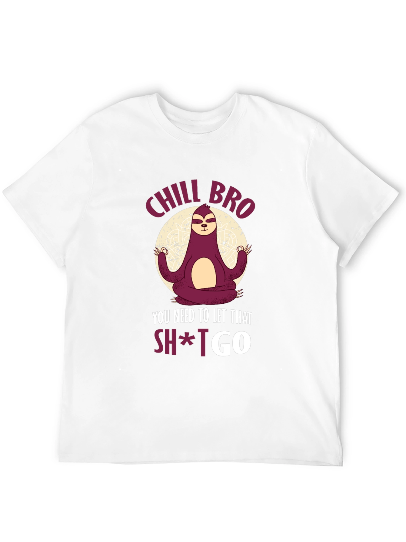 Chill Bro Sloth Meditation T-Shirt