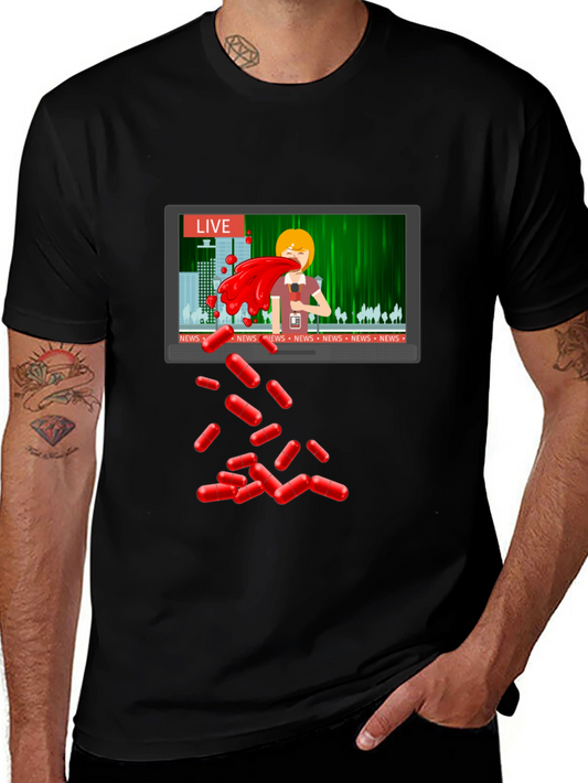 Pill Fallout News T-Shirt - Unique Design