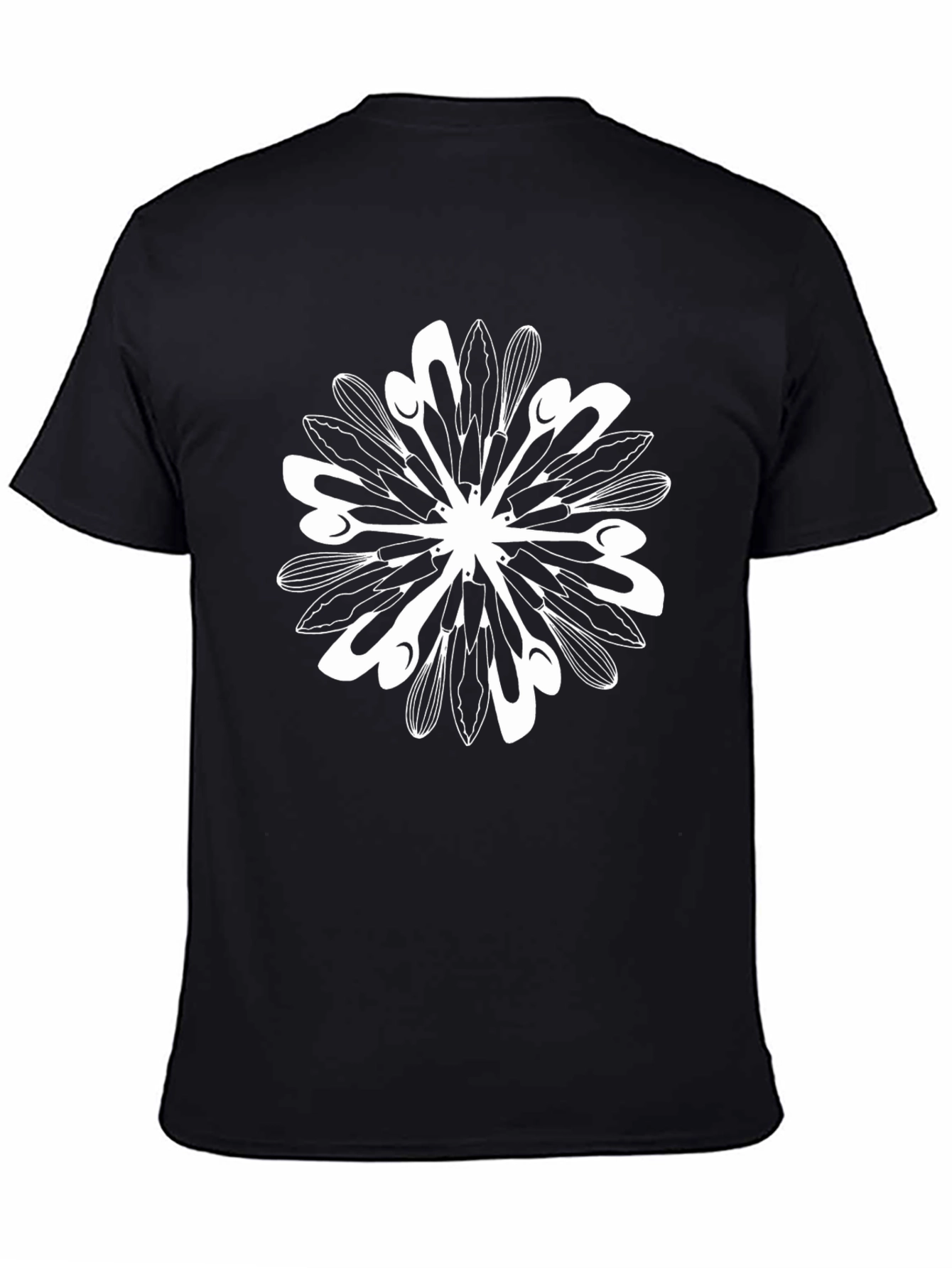 Chefs Mandala Black T-Shirt