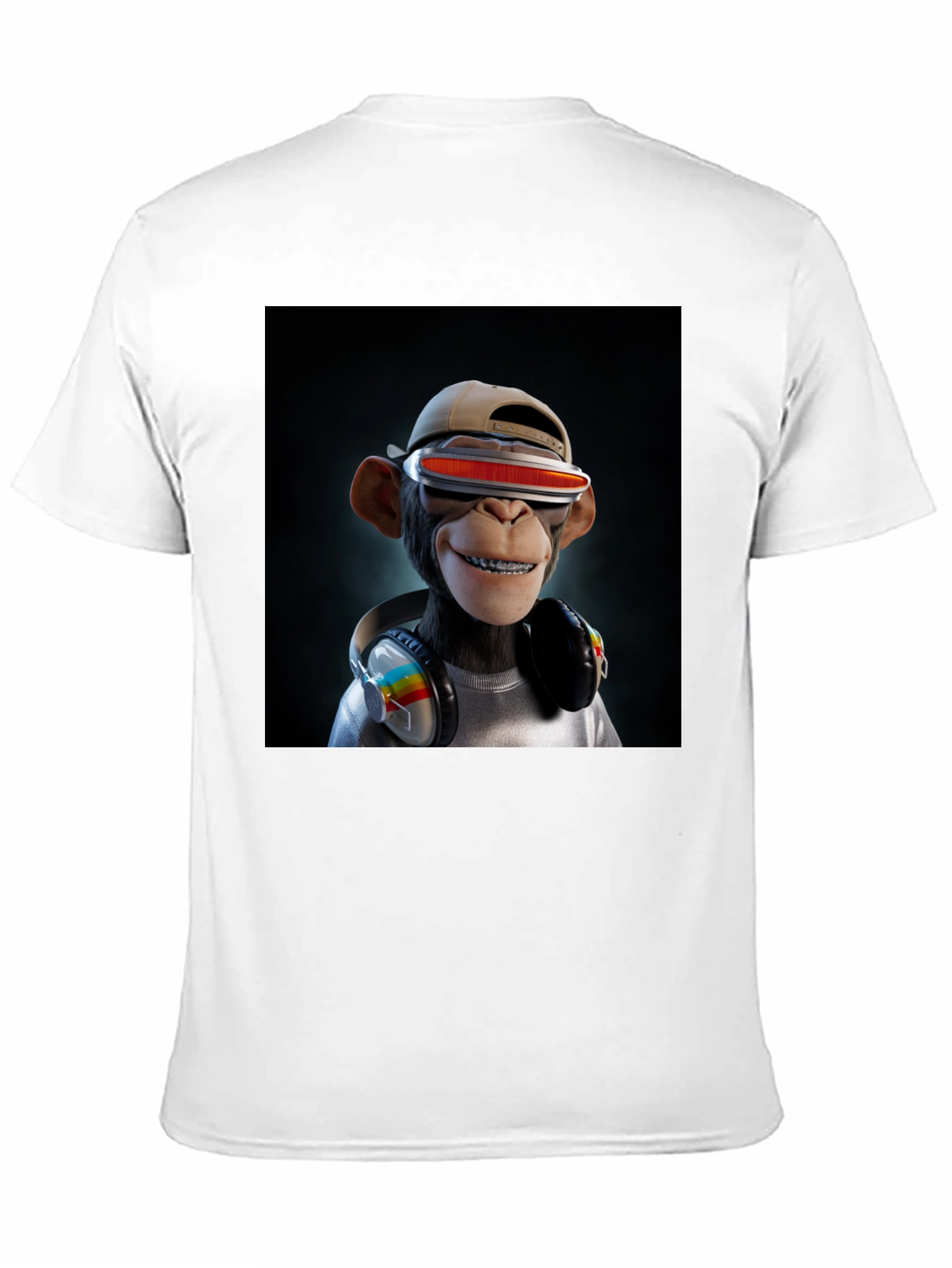 NFT Monkey Graphic Black Tee - Unique Style