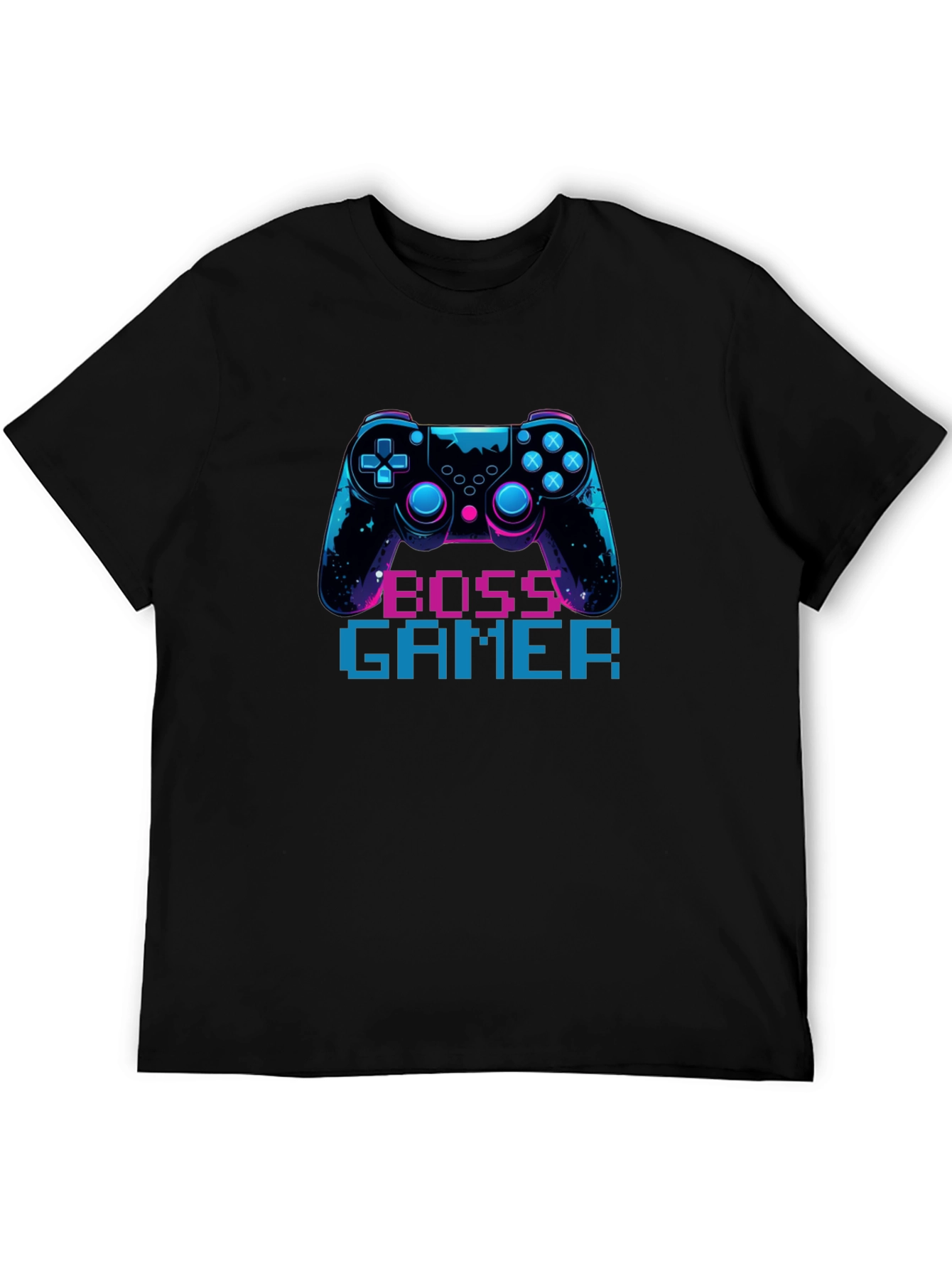 Boss Gamer Black T-Shirt - Console Design