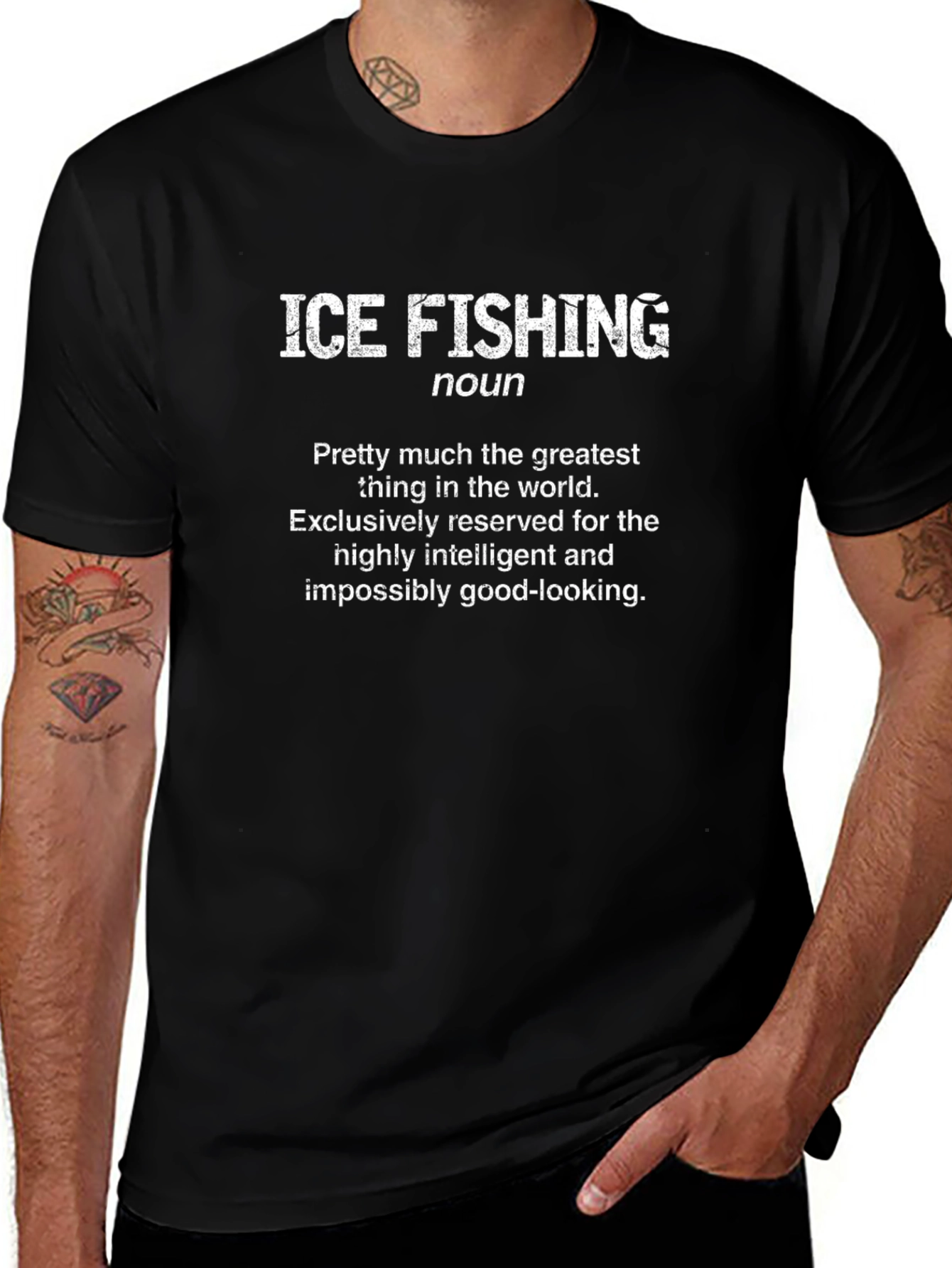 Ice Fishing Noun Definition Novelty T-Shirt