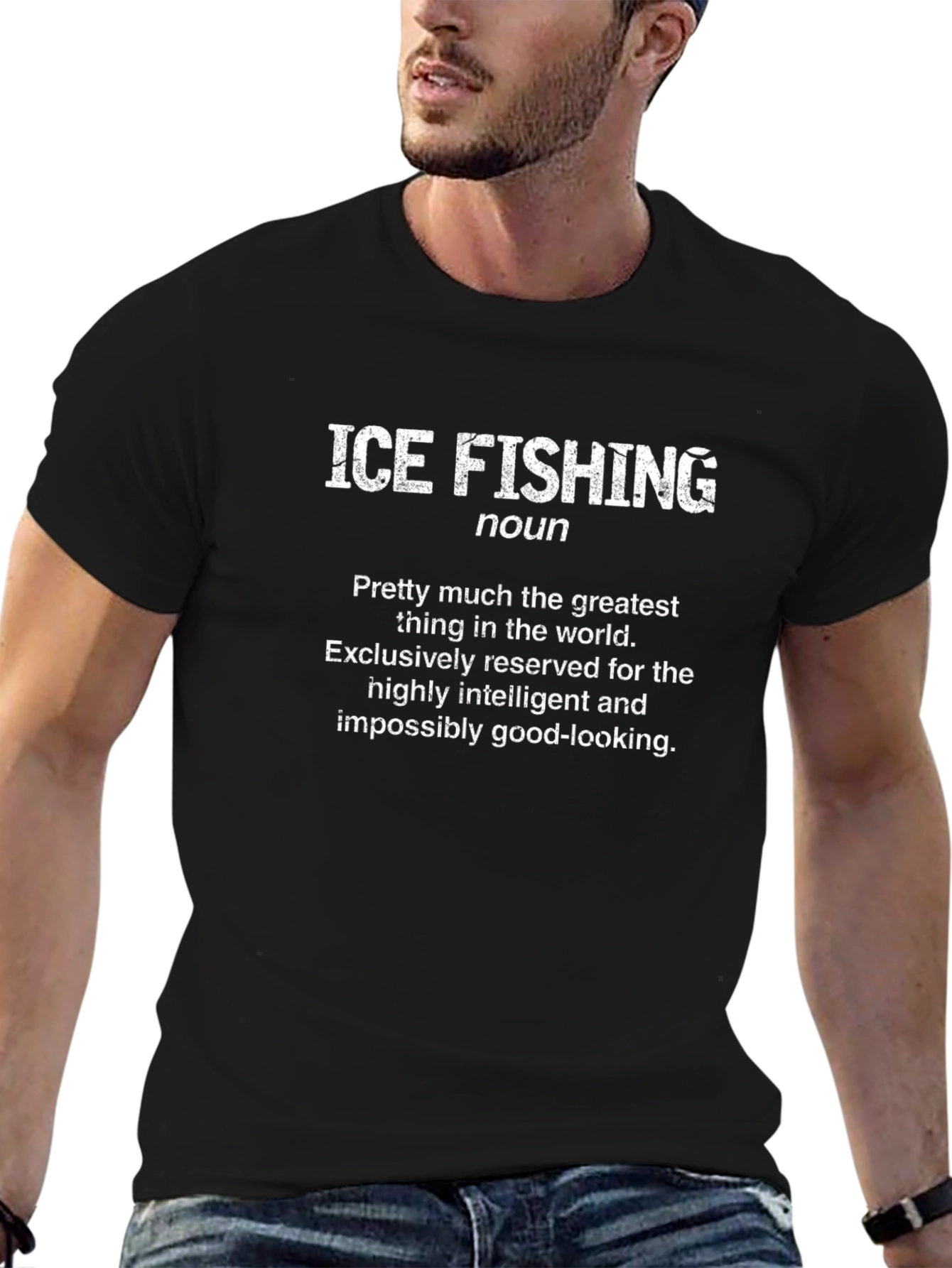 Ice Fishing Noun Definition Novelty T-Shirt