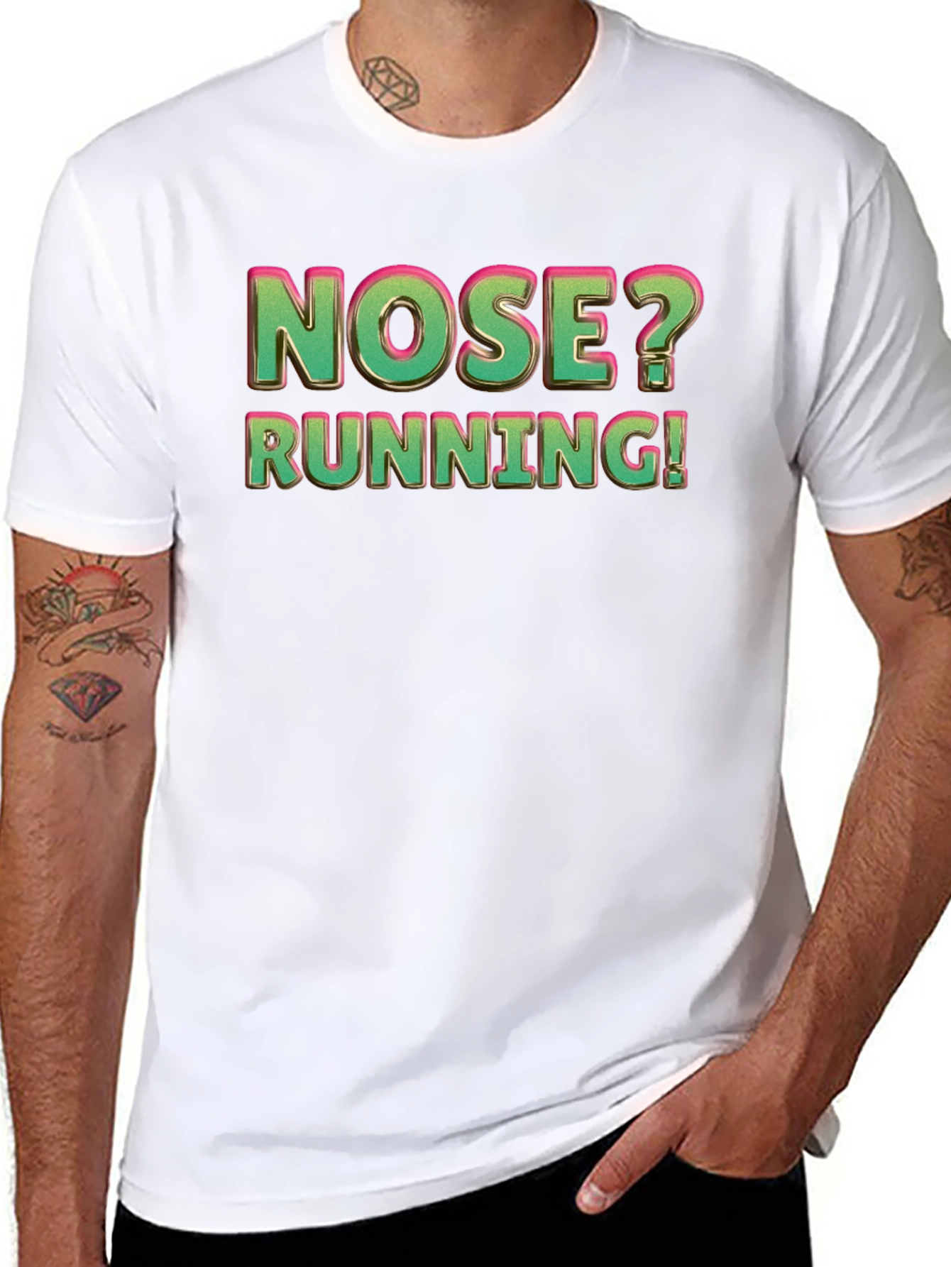 Nose Running Funny Graphic T-Shirt