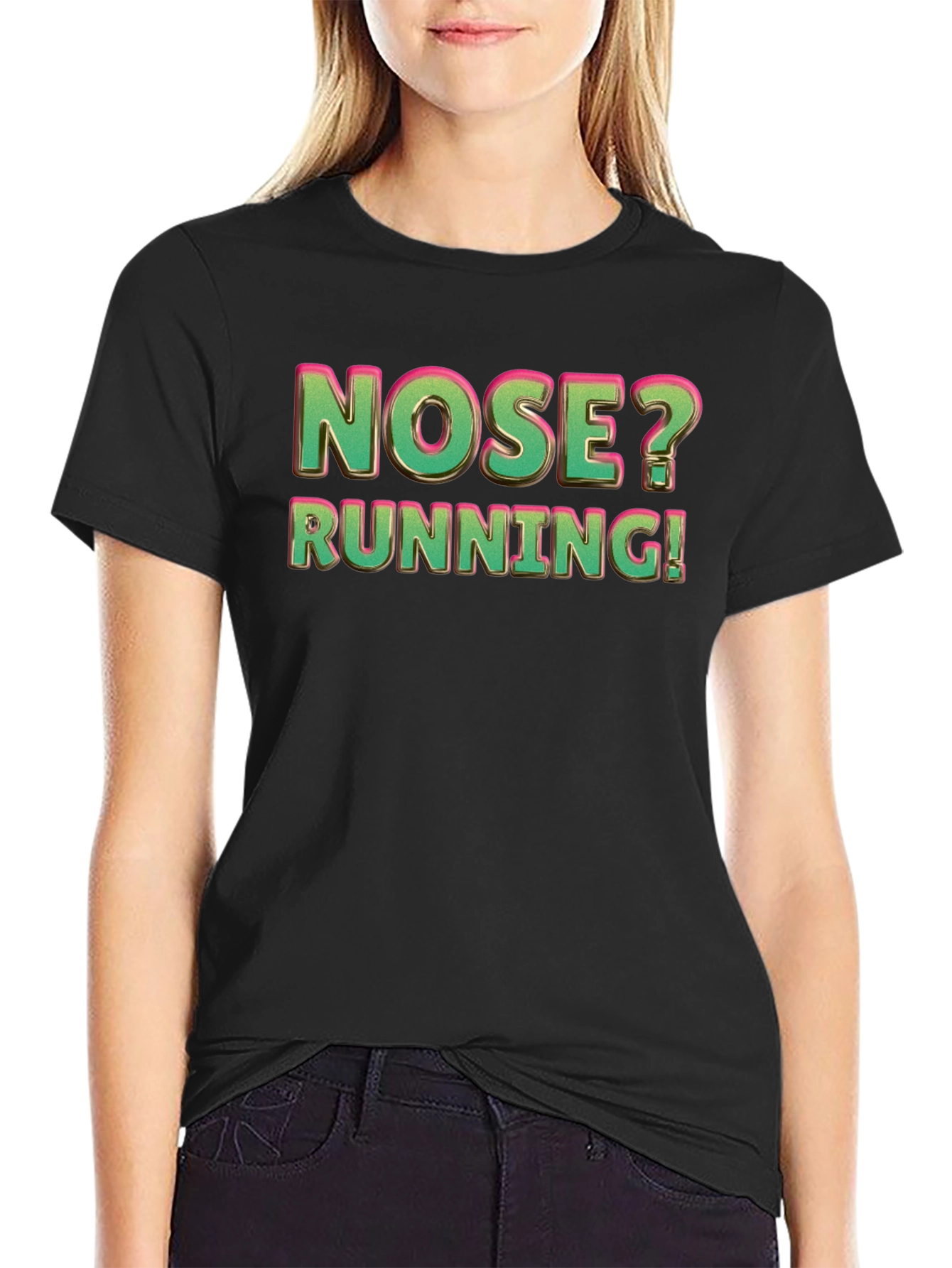 Nose Running Funny Graphic T-Shirt