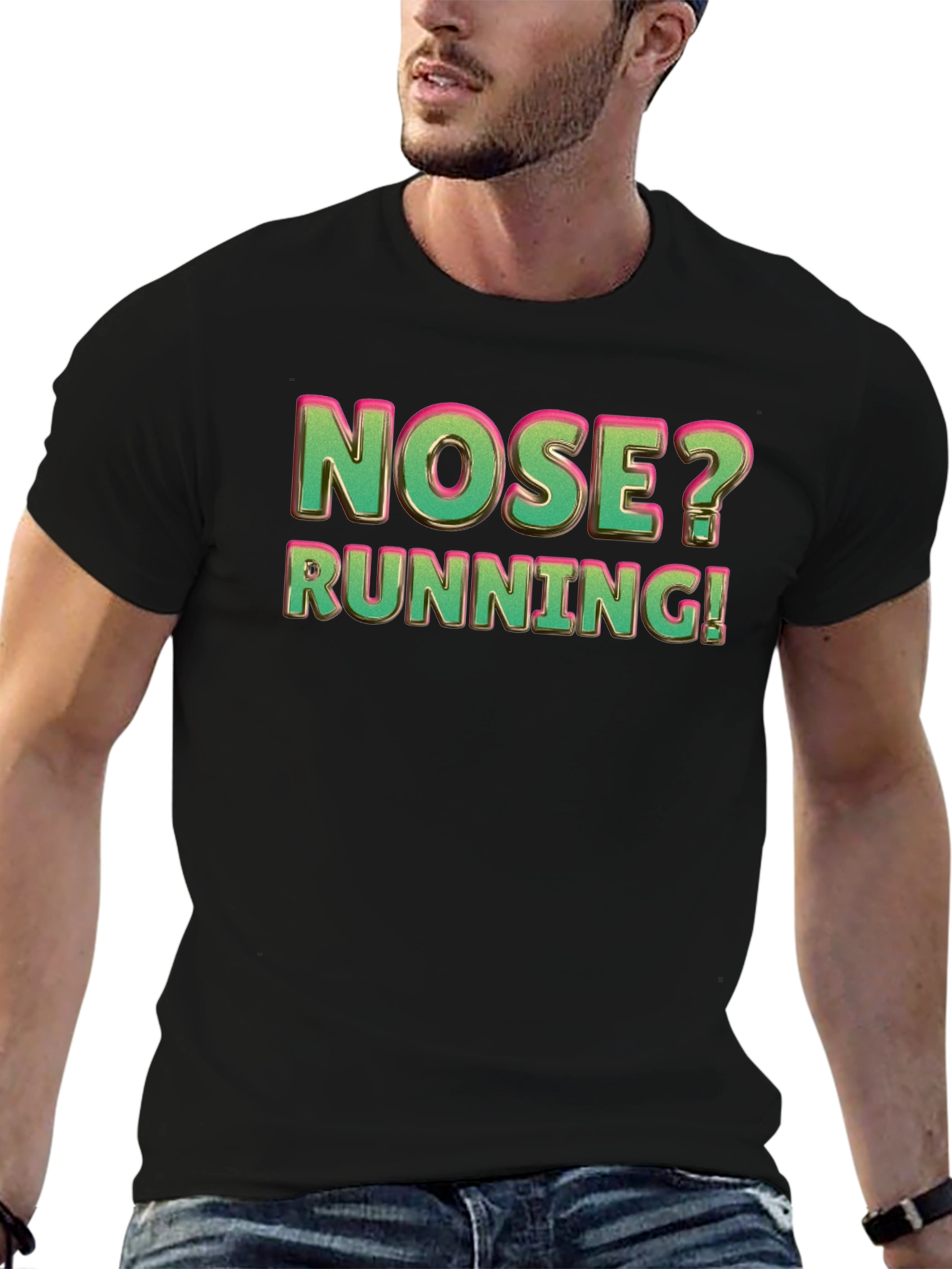 Nose Running Funny Graphic T-Shirt