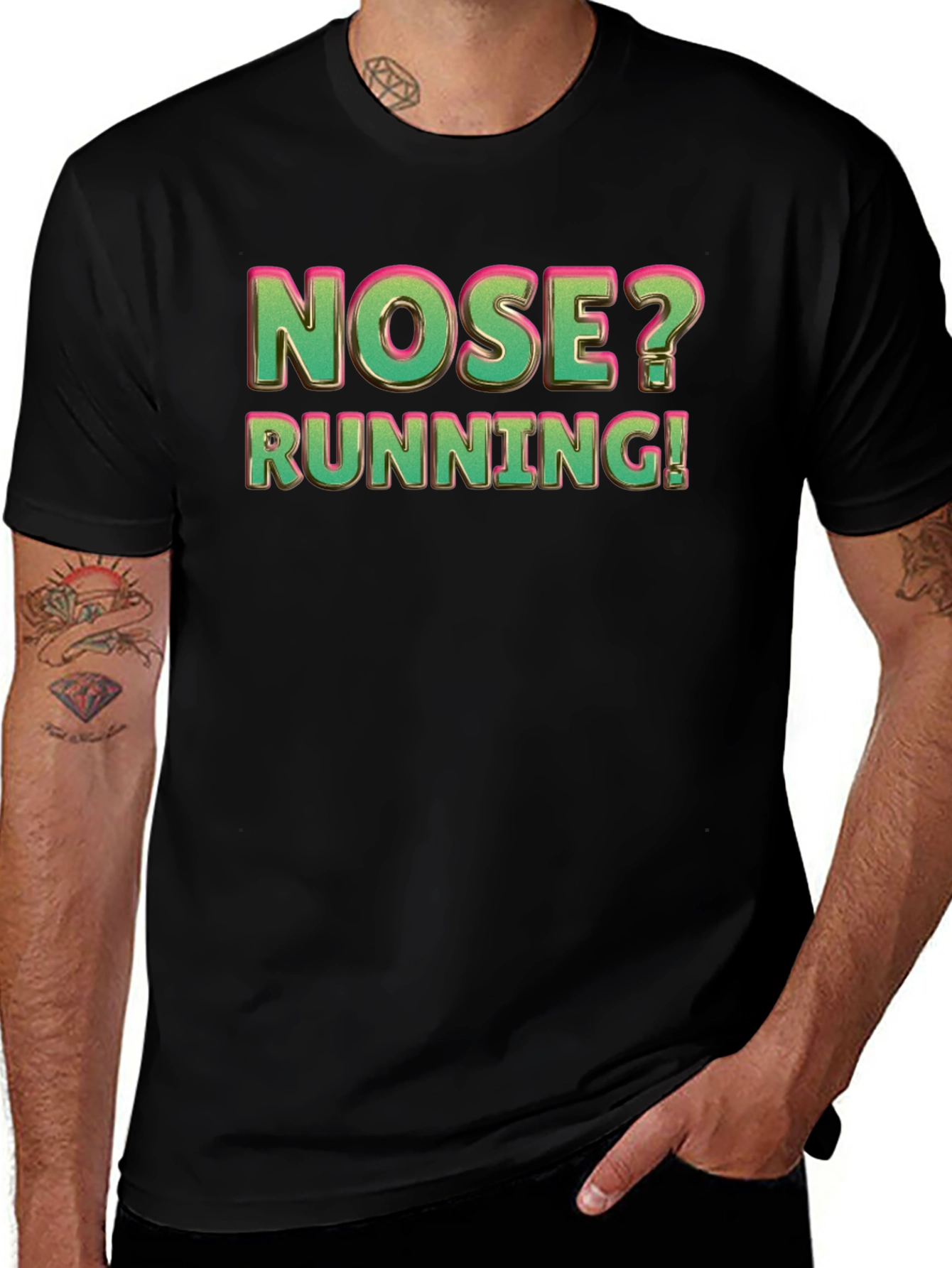 Nose Running Funny Graphic T-Shirt