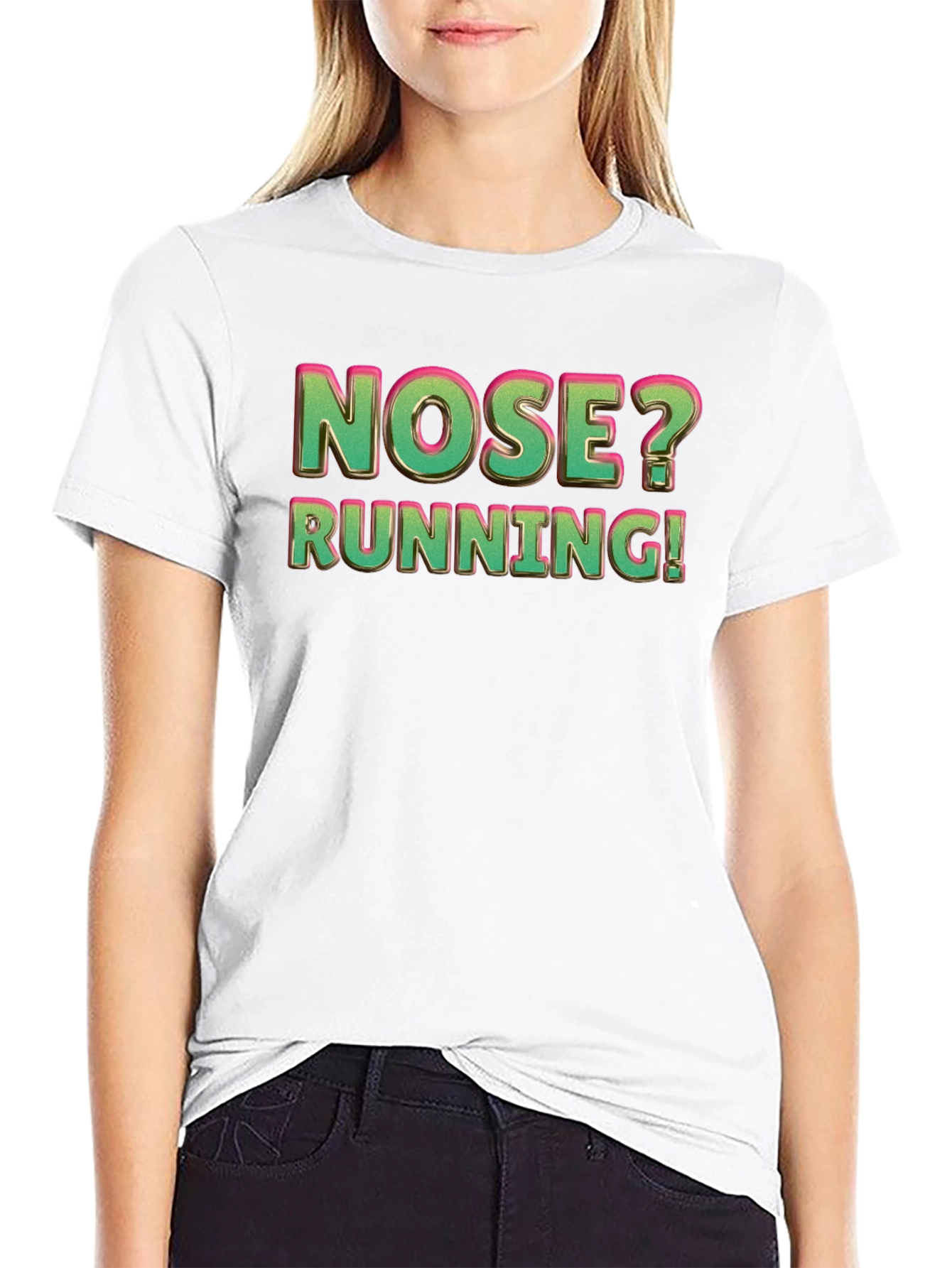 Nose Running Funny Graphic T-Shirt