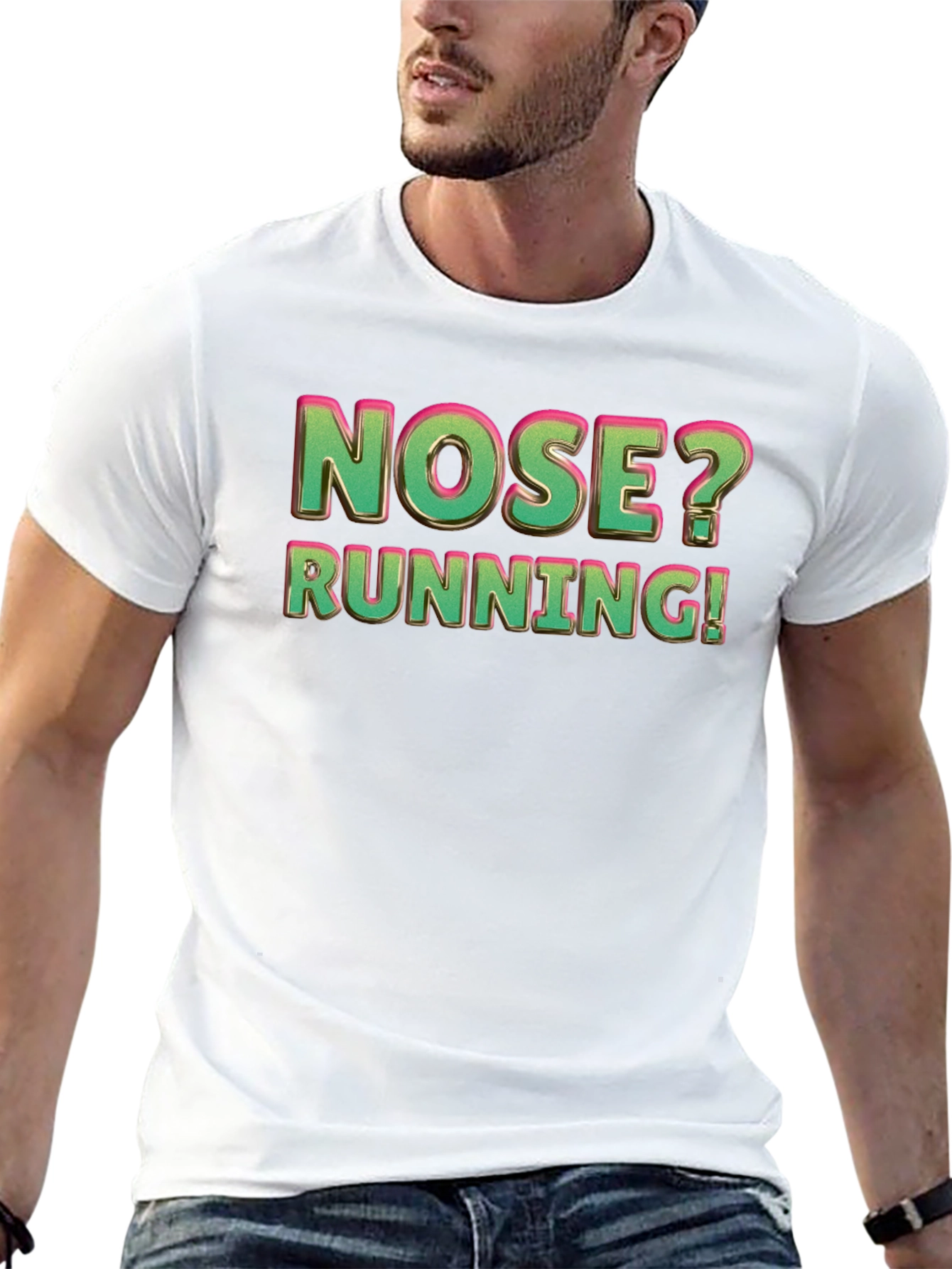 Nose Running Funny Graphic T-Shirt