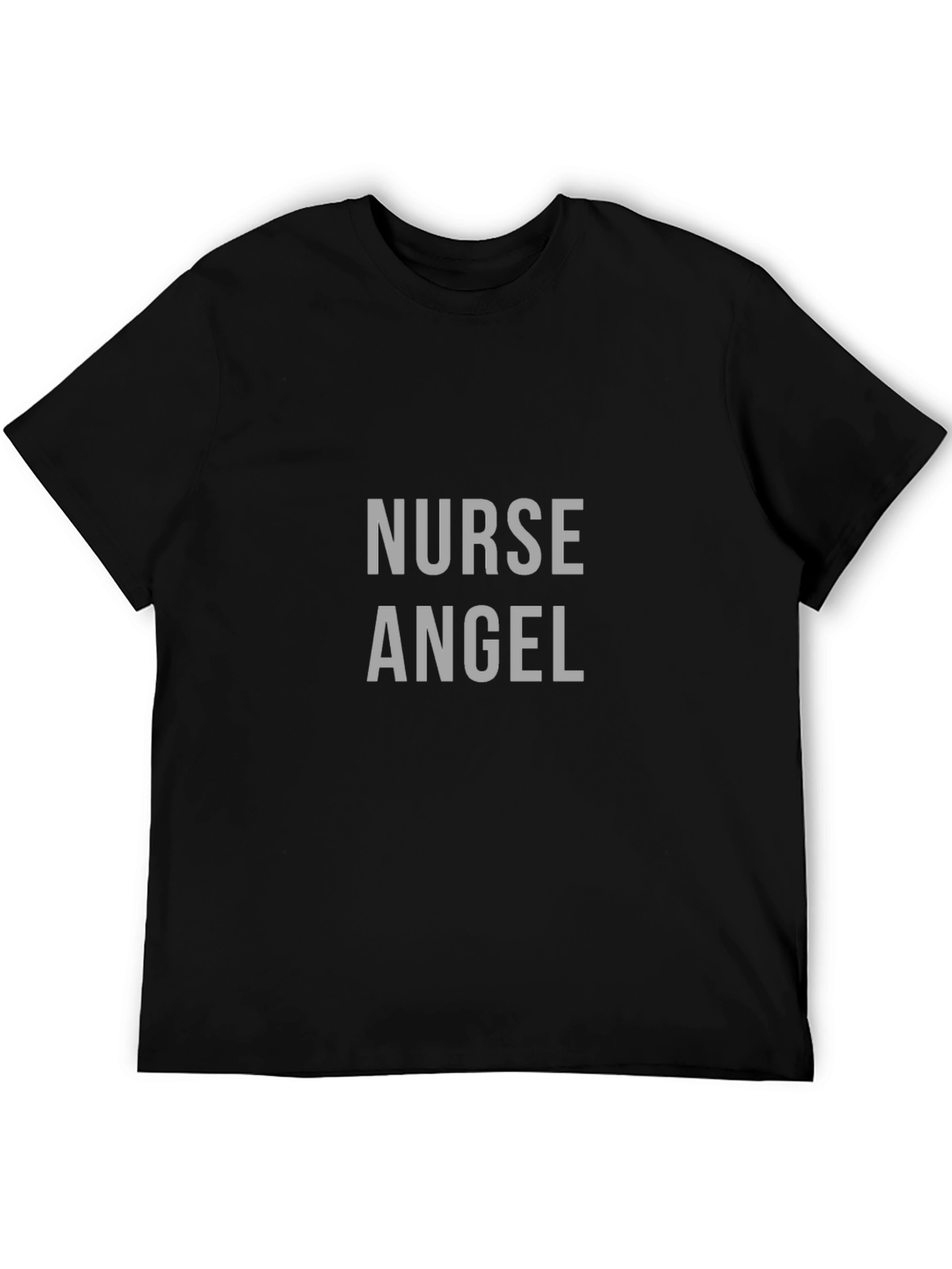 Nurse Angel Graphic Tee - Black Cotton T-Shirt
