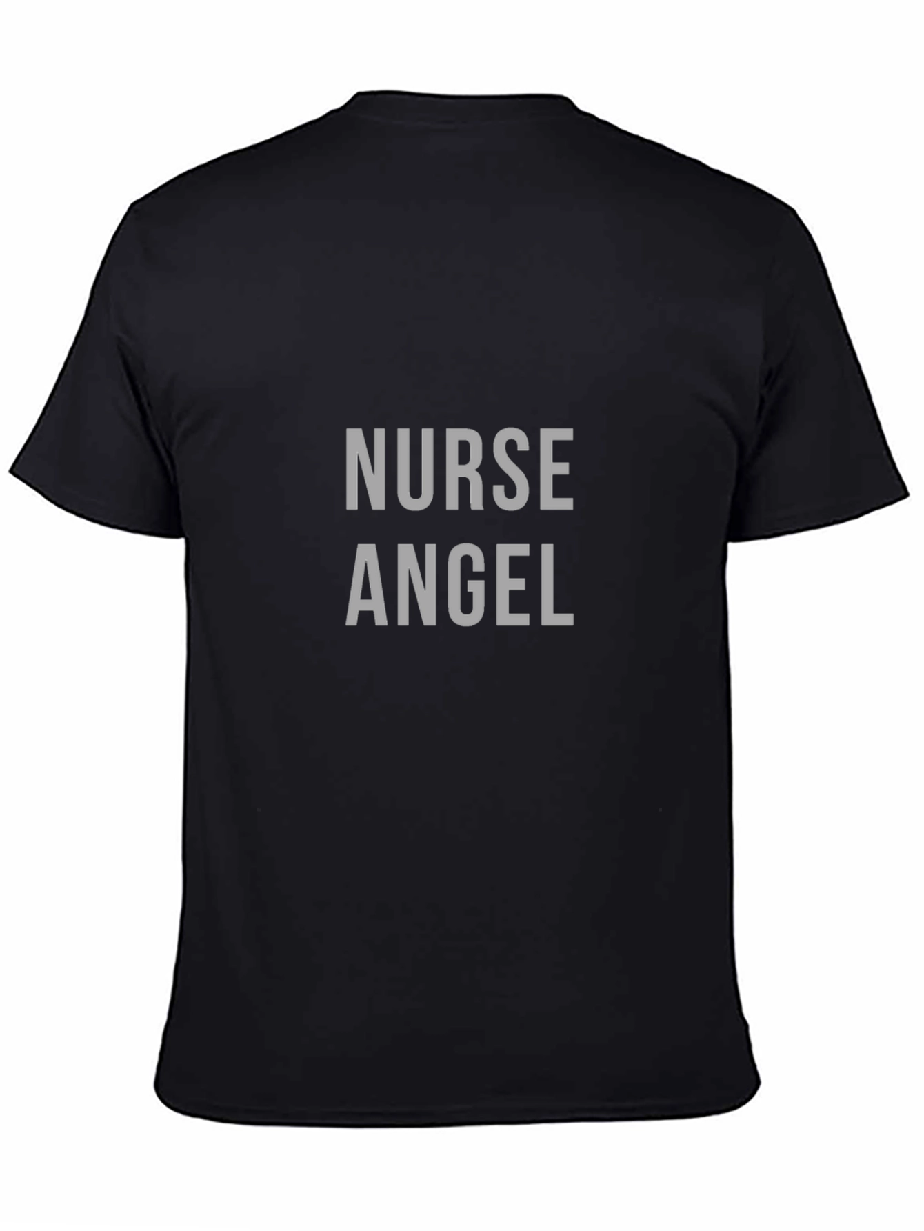 Nurse Angel Graphic Tee - Black Cotton T-Shirt