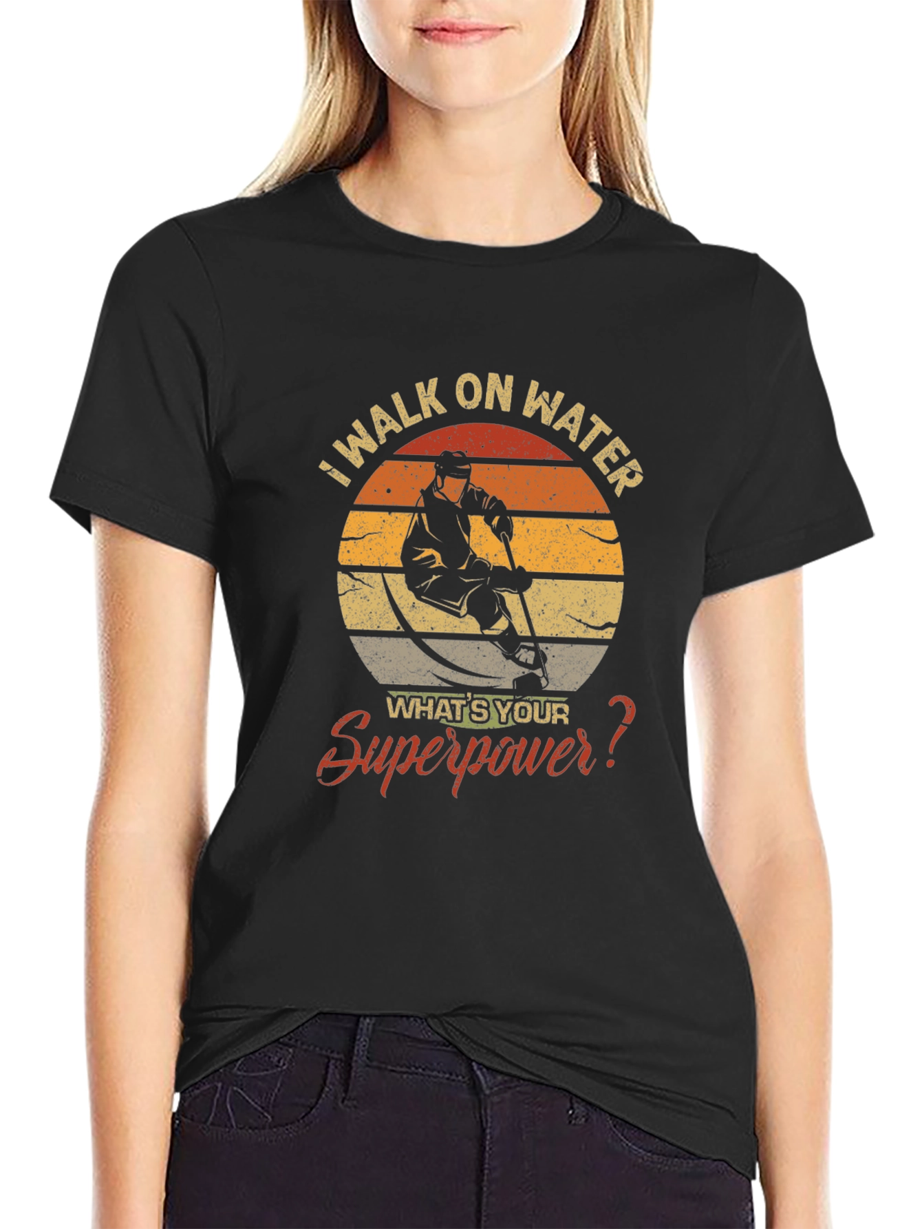 I Walk on Water Hockey T-Shirt