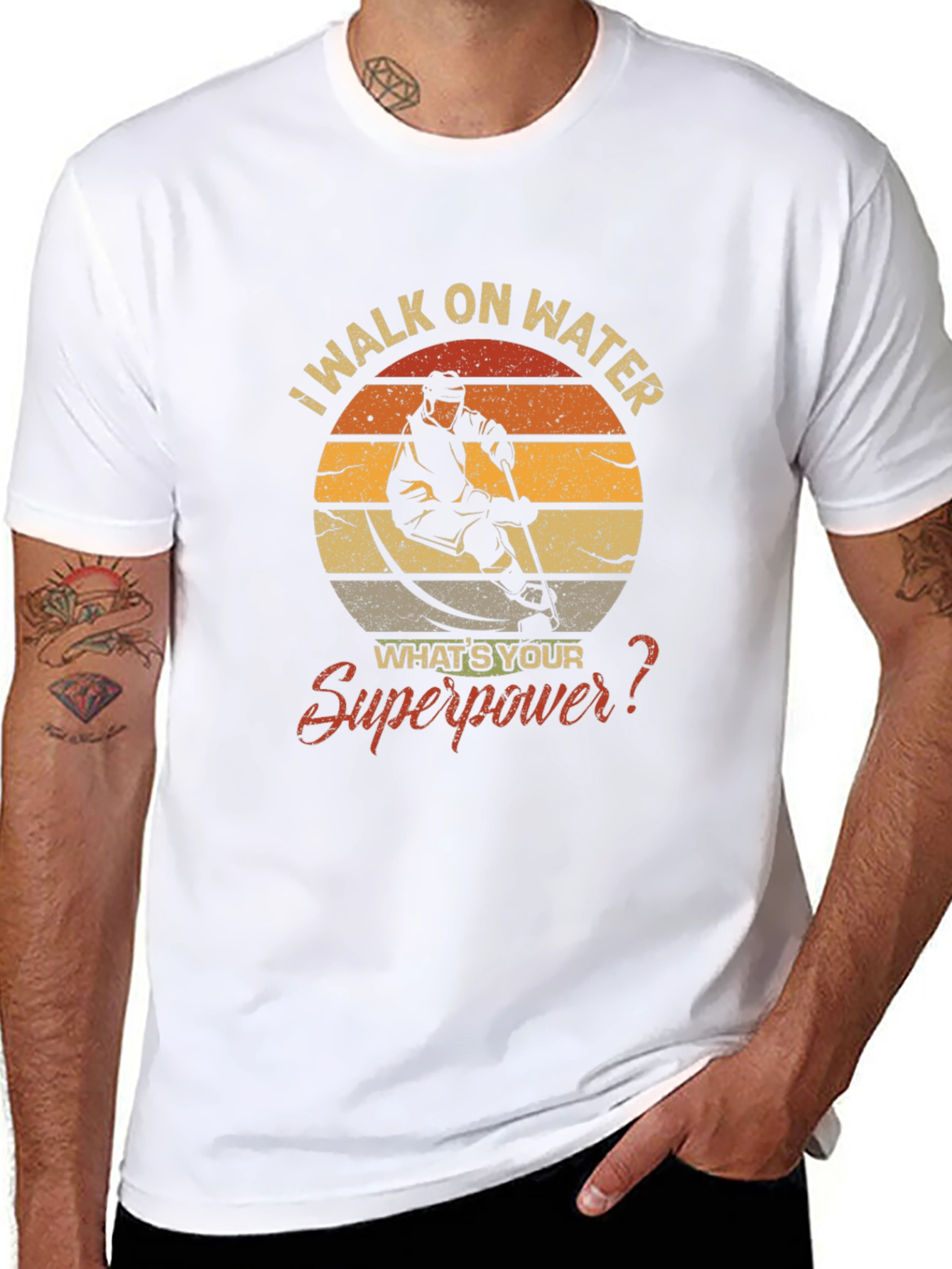 I Walk on Water Hockey T-Shirt