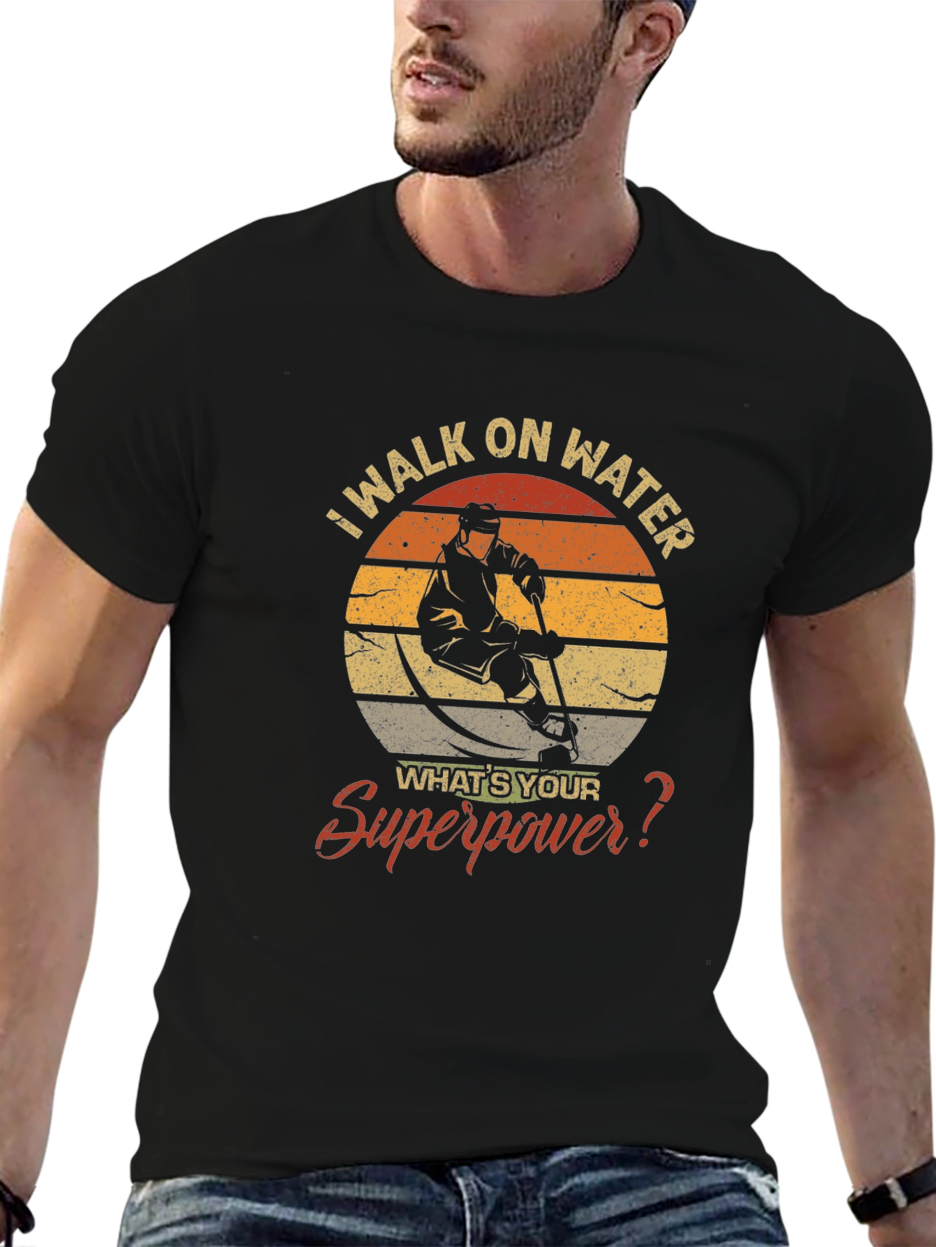 I Walk on Water Hockey T-Shirt