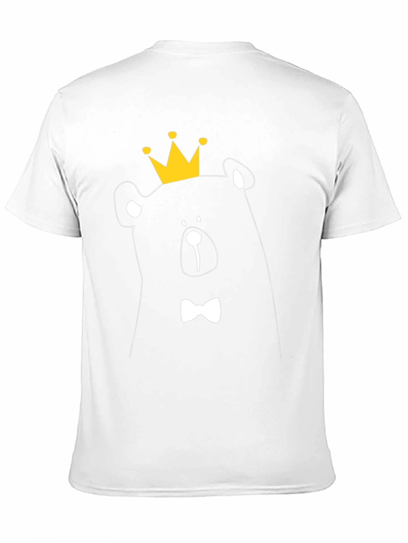Bear King Graphic Tee - Black Cotton T-Shirt
