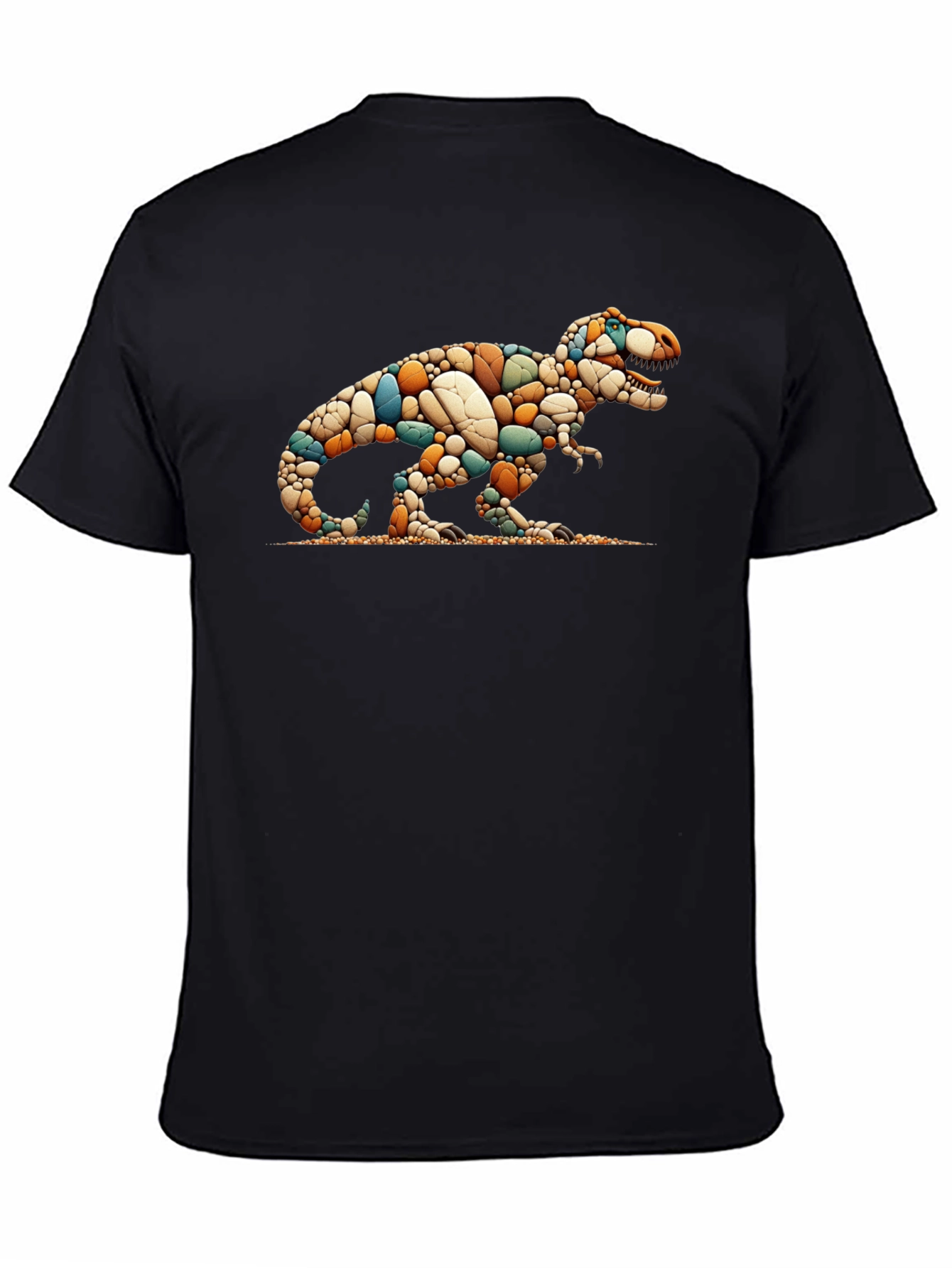 Dino Pebble Art T-Shirt - Unique Design